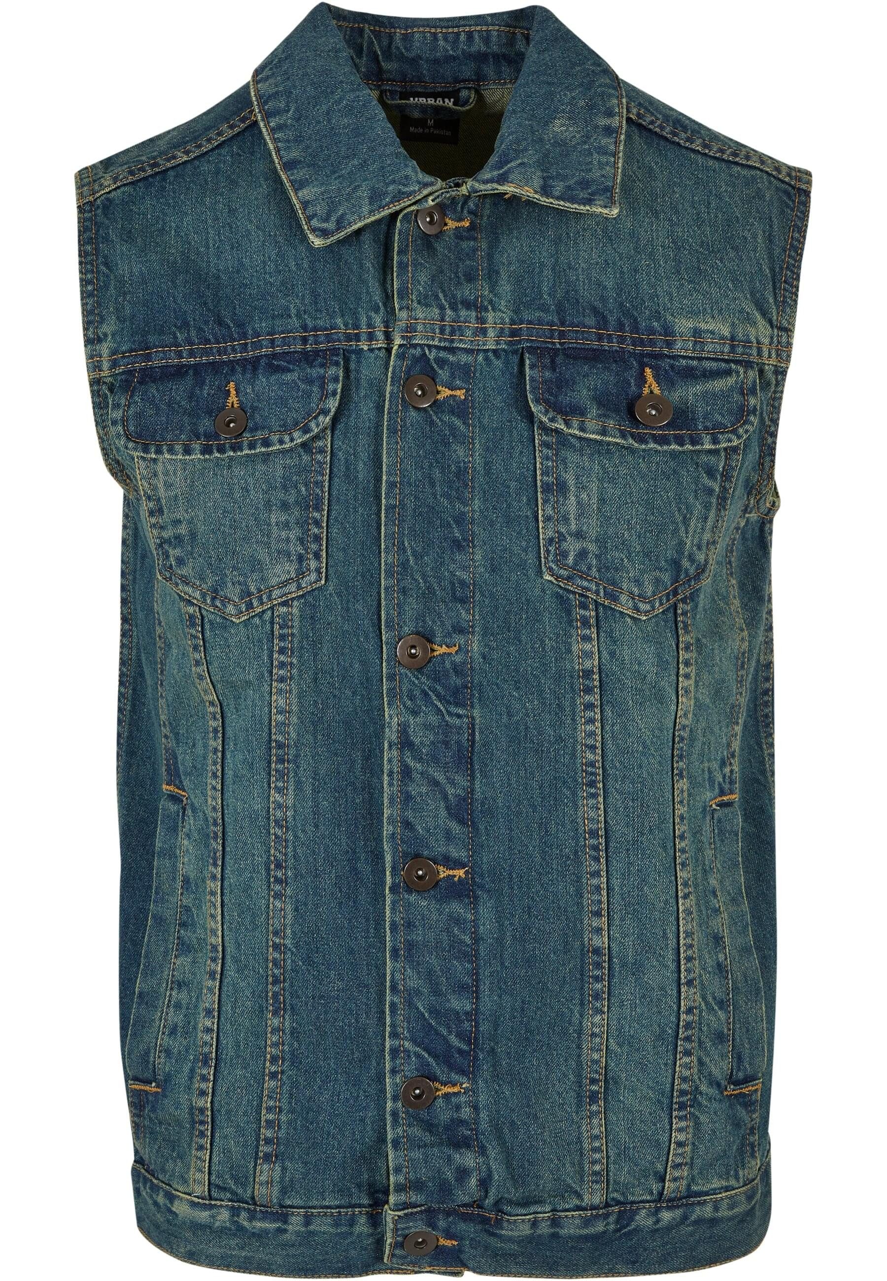 URBAN CLASSICS Jerseyweste Urban Classics Herren Denim Vest (1-tlg)