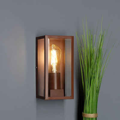 click-licht Deckenleuchte »Wandleuchte Mondrian in Bronze E27 IP44«, Aussenlampe, Aussenwandleuchte, Outdoor-Leuchte