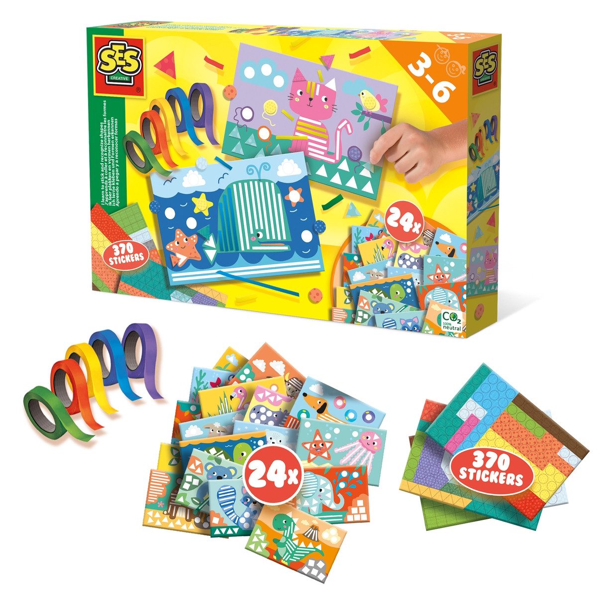 SES Creative Lernspielzeug SES CREATIVE Lernspielzeug Ich lerne kleben und Formen erkennen
