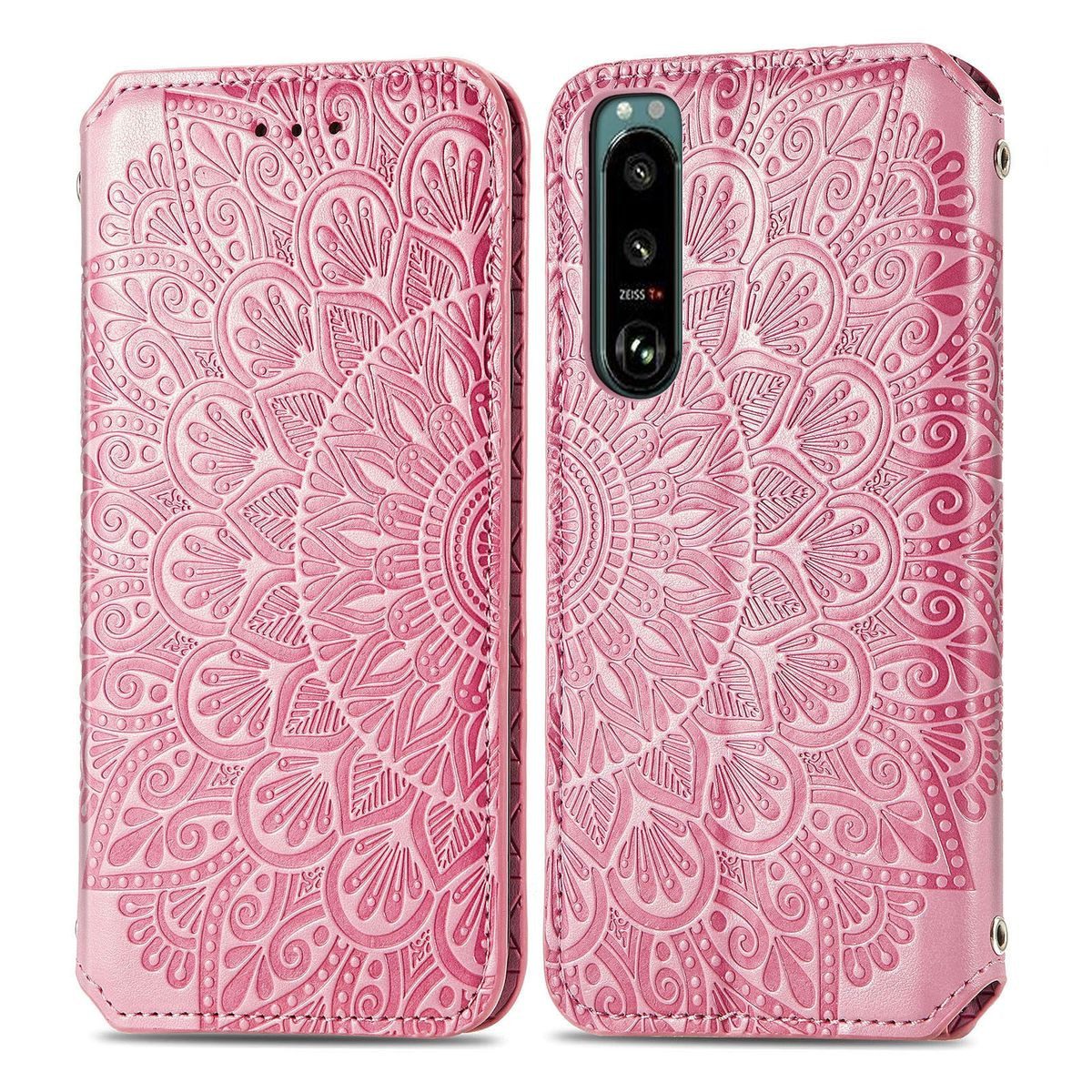 König Design Handyhülle Sony Xperia 5 III, Schutzhülle Schutztasche Case Cover Etuis Wallet Klapptasche Bookstyle