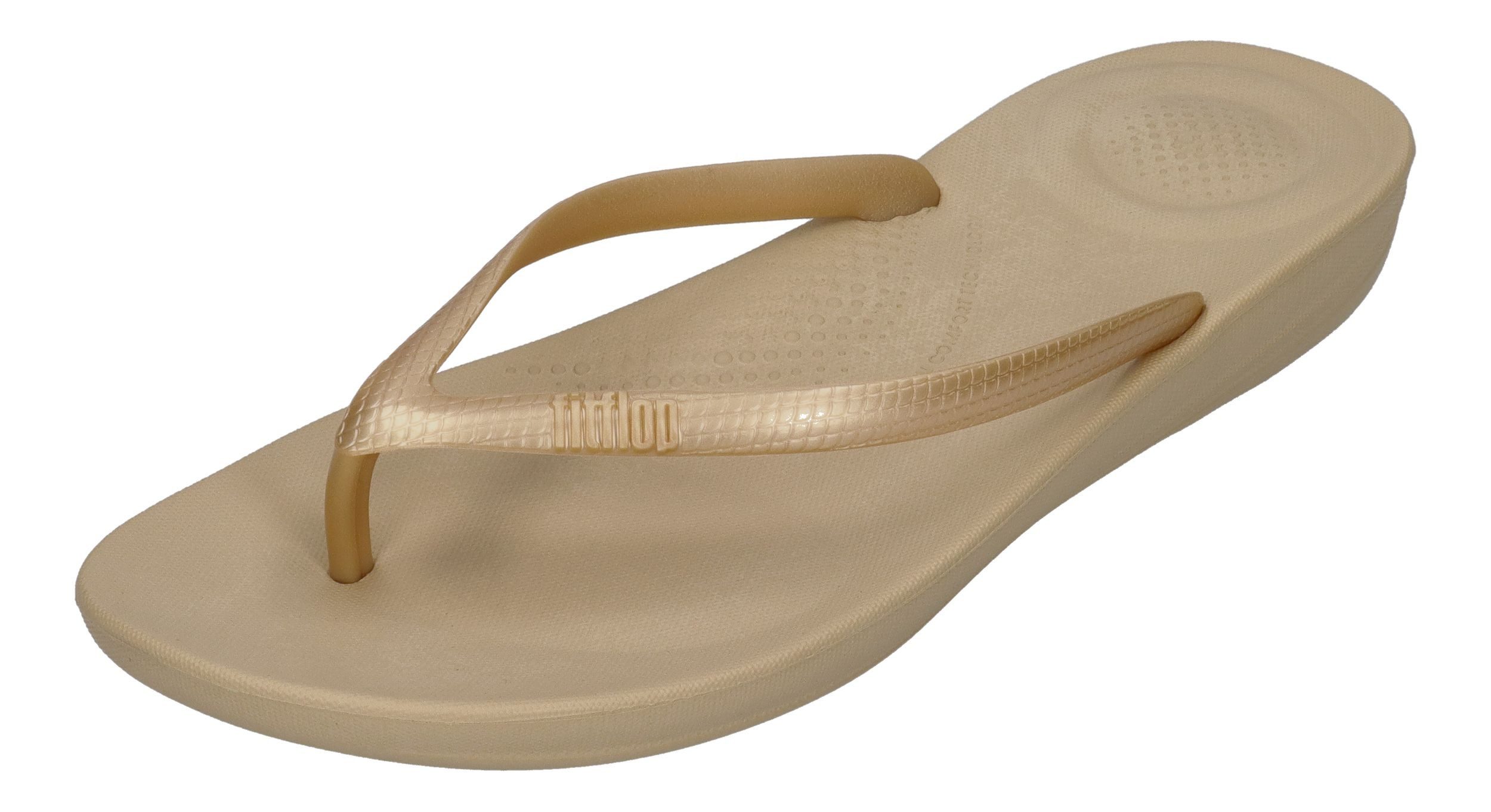 Fitflop IQUSHION ERGONOMIC FLIP Zehentrenner Gold günstig online kaufen