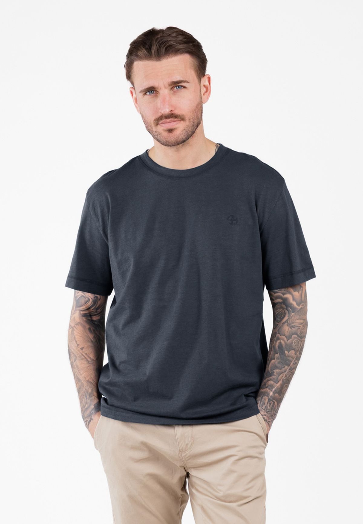 Key Largo T-Shirt MT KLSALT round-loose uni Basic dezenter oversize Look MT00600 Rundhalsauschnitt unifarben kurzarm slim fit