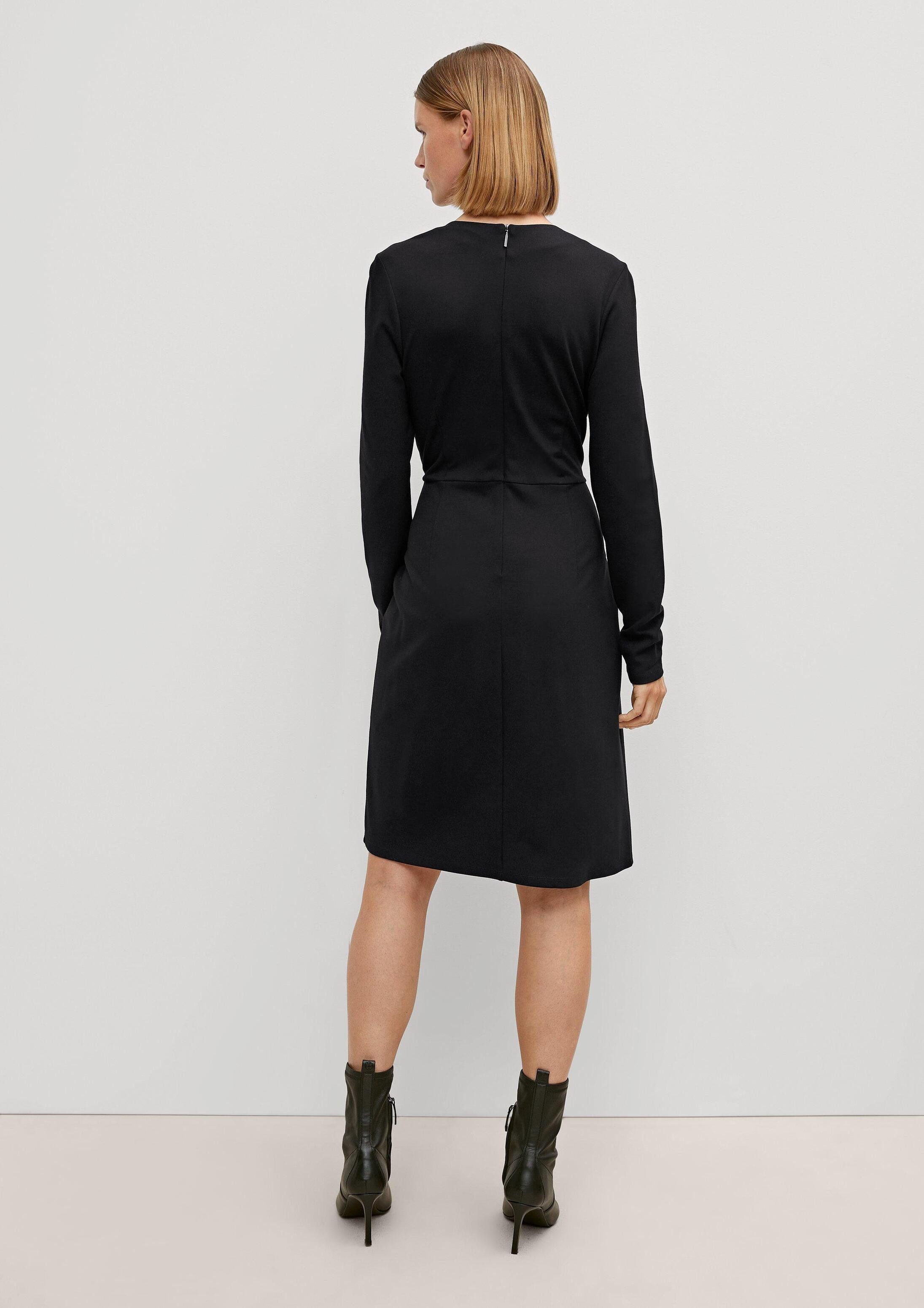 comma Minikleid Kleid Jerseykleid in Wickeloptik