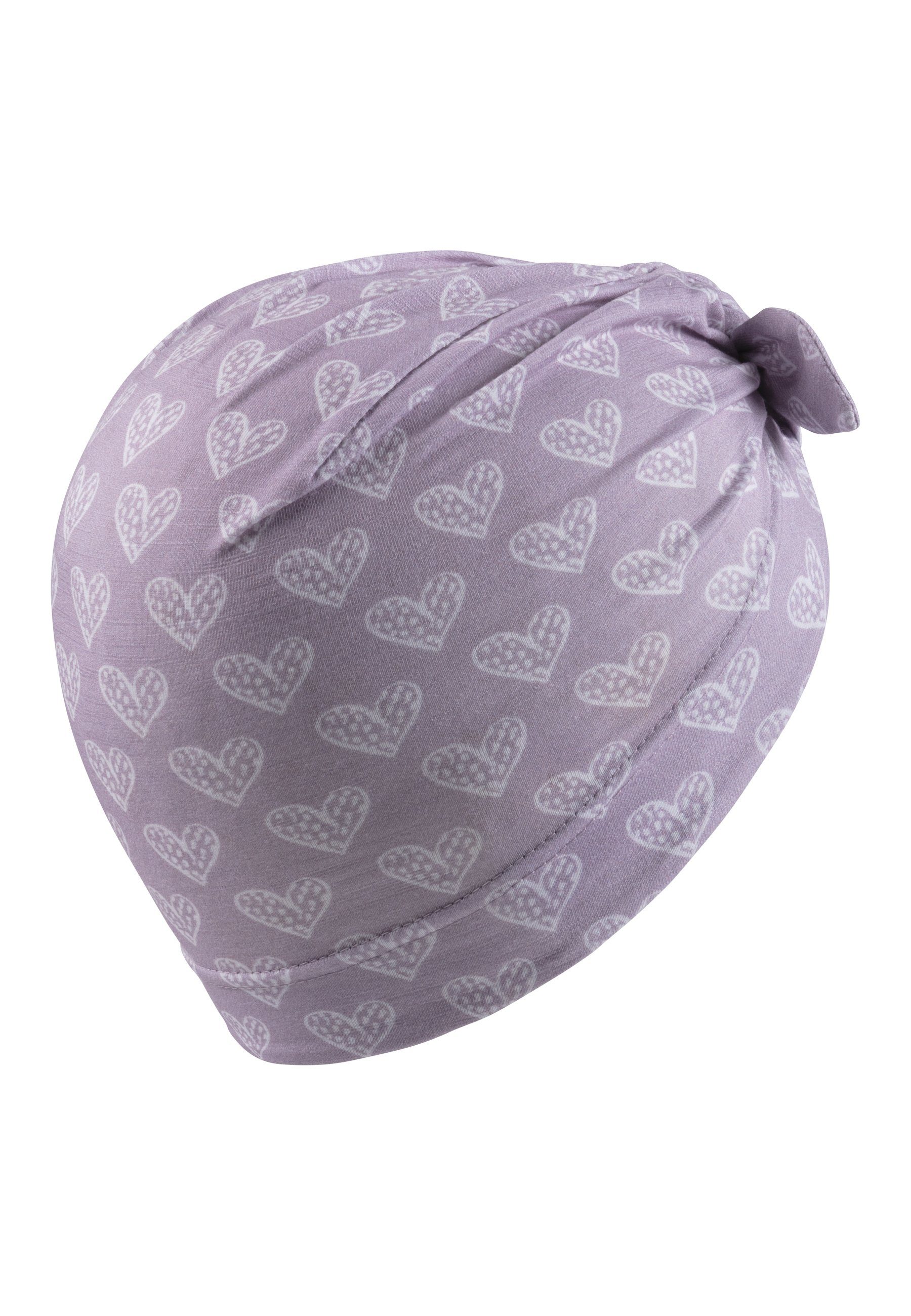Sterntaler® Schirmmütze Knotenmütze Herzen (1-St) günstig online kaufen