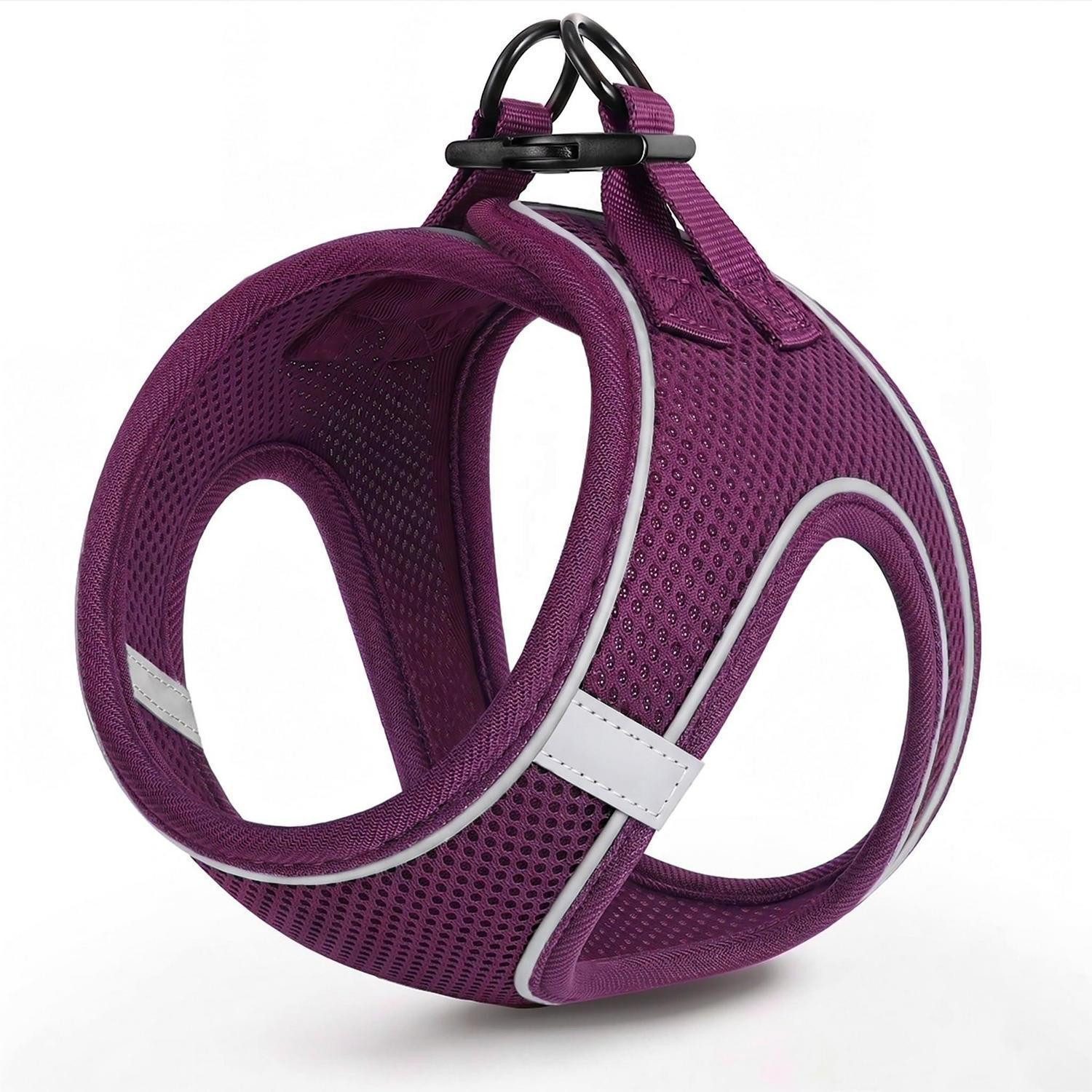 LuxusKollektion Geschirr Hundegeschirr Weste Mesh Lila 2XS, Textil