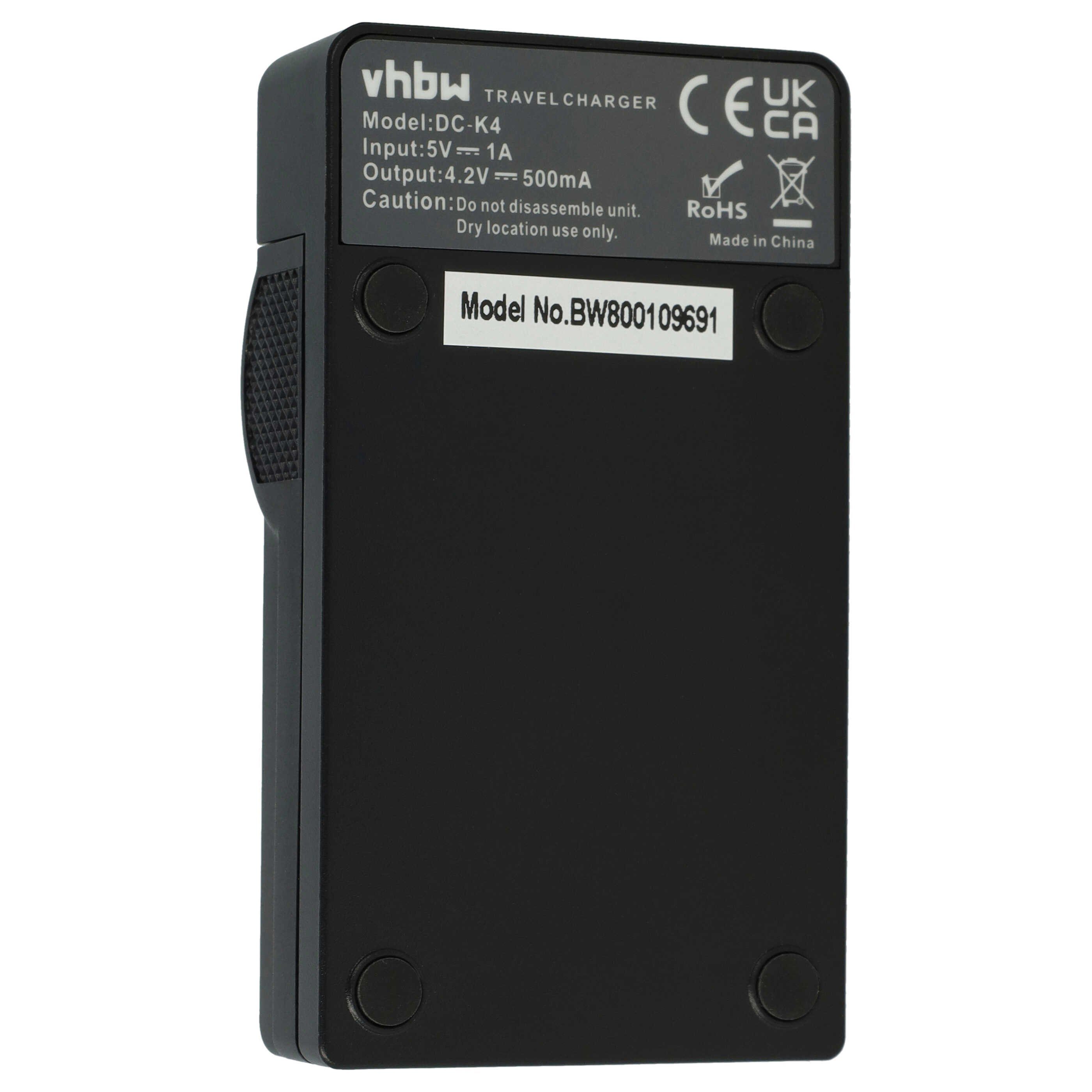vhbw passend für Panasonic Lumix DMC-FS11R, DMC-FS11S, DMC-FS15A, DMC-FS15, Kamera-Ladegerät (Ladestation zum Laden eines Akkus an jeder USB-Buchse z.B. am PC) – Bild 4 von 5