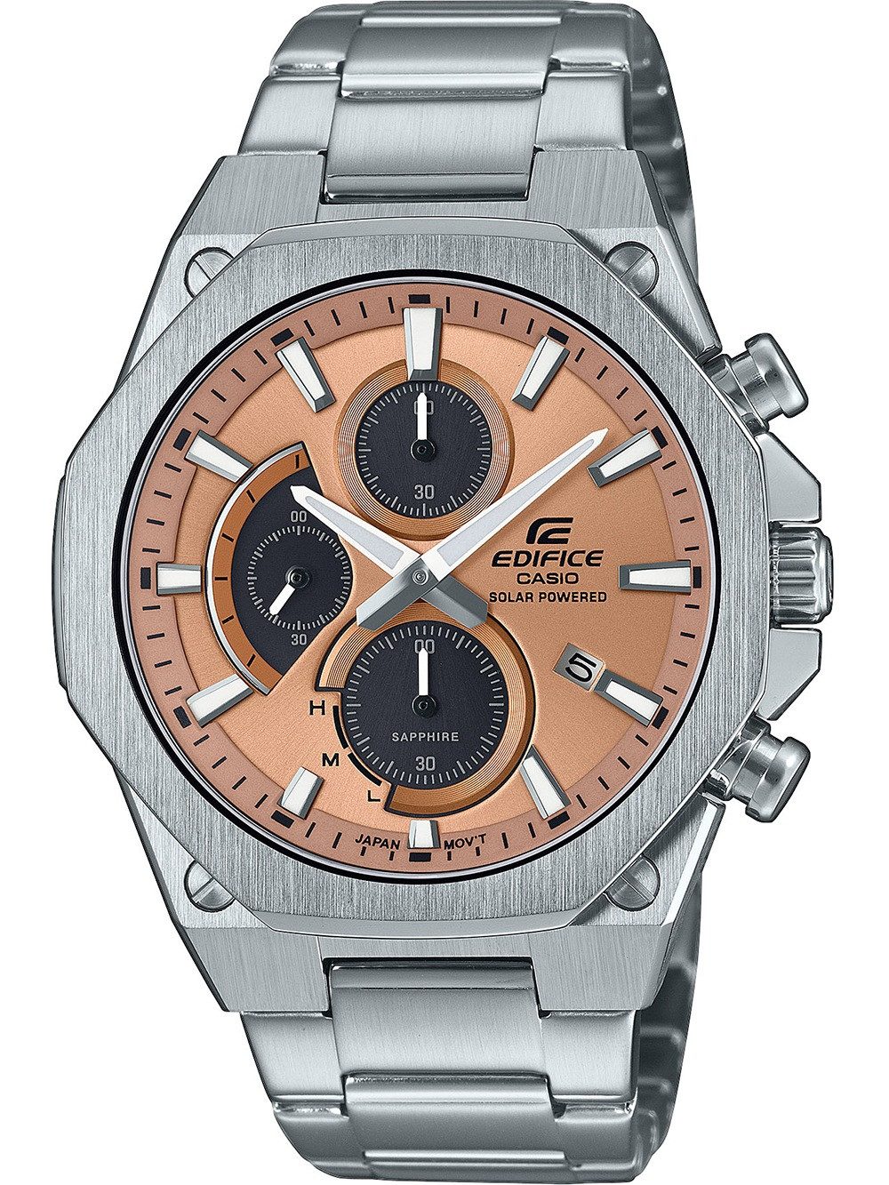 CASIO Quarzuhr Casio EFS-S570D-5AUEF Herrenuhr Edifice Chrono Solar 44mm 10ATM Casio EFS-S570D-5AUEF Herrenuhr Edifice Chrono Solar 44mm 10ATM