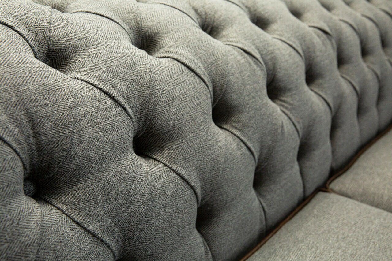 JVmoebel Chesterfield-Sofa, Sofa Chesterfield Sofa 3 Sitzer 225 Design Couch cm