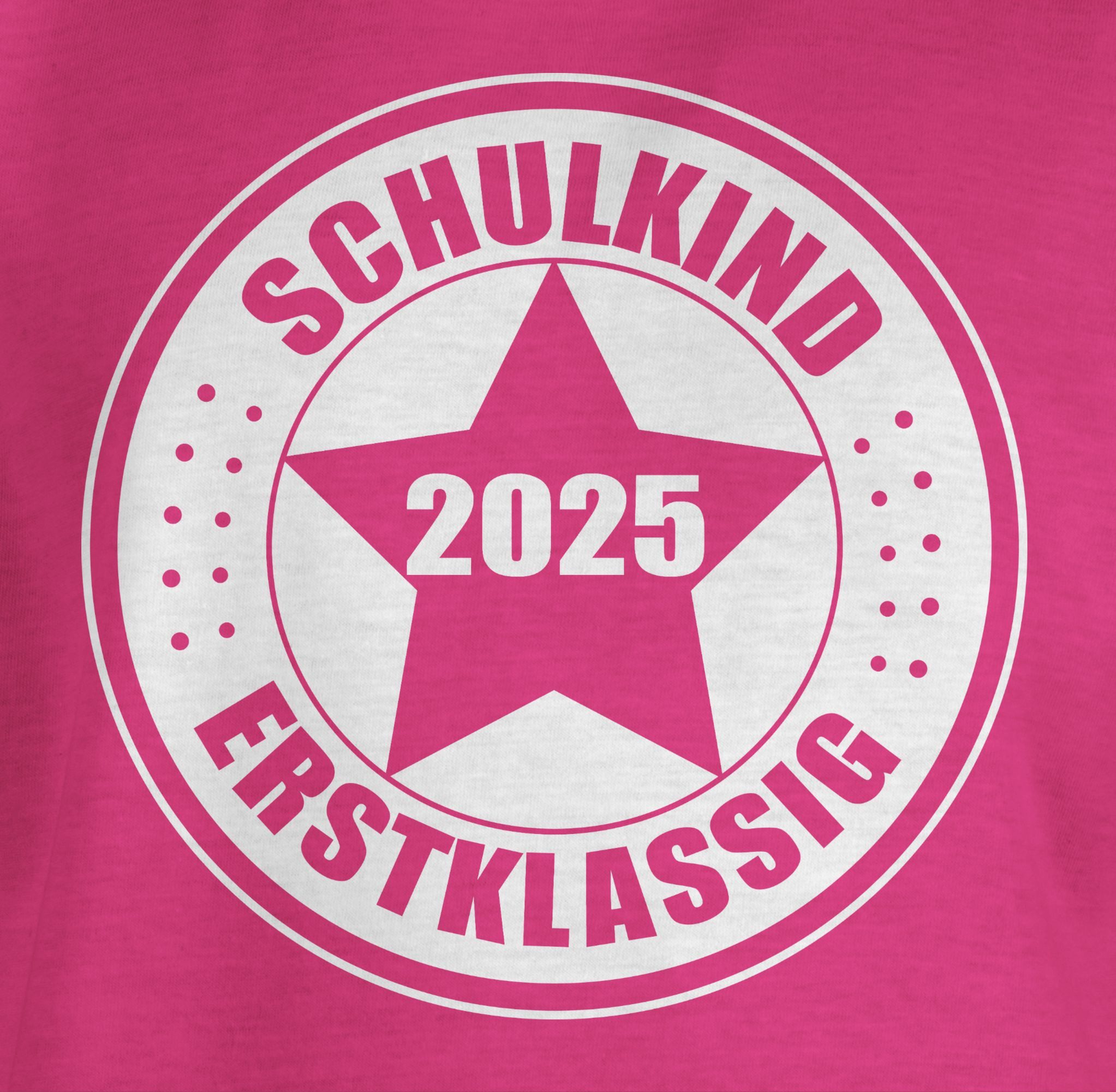 Shirtracer T-Shirt Schulkind 2025 Erstklassig Geschenk Einschulung Geschenke Schulanfang Einschulung Mädchen