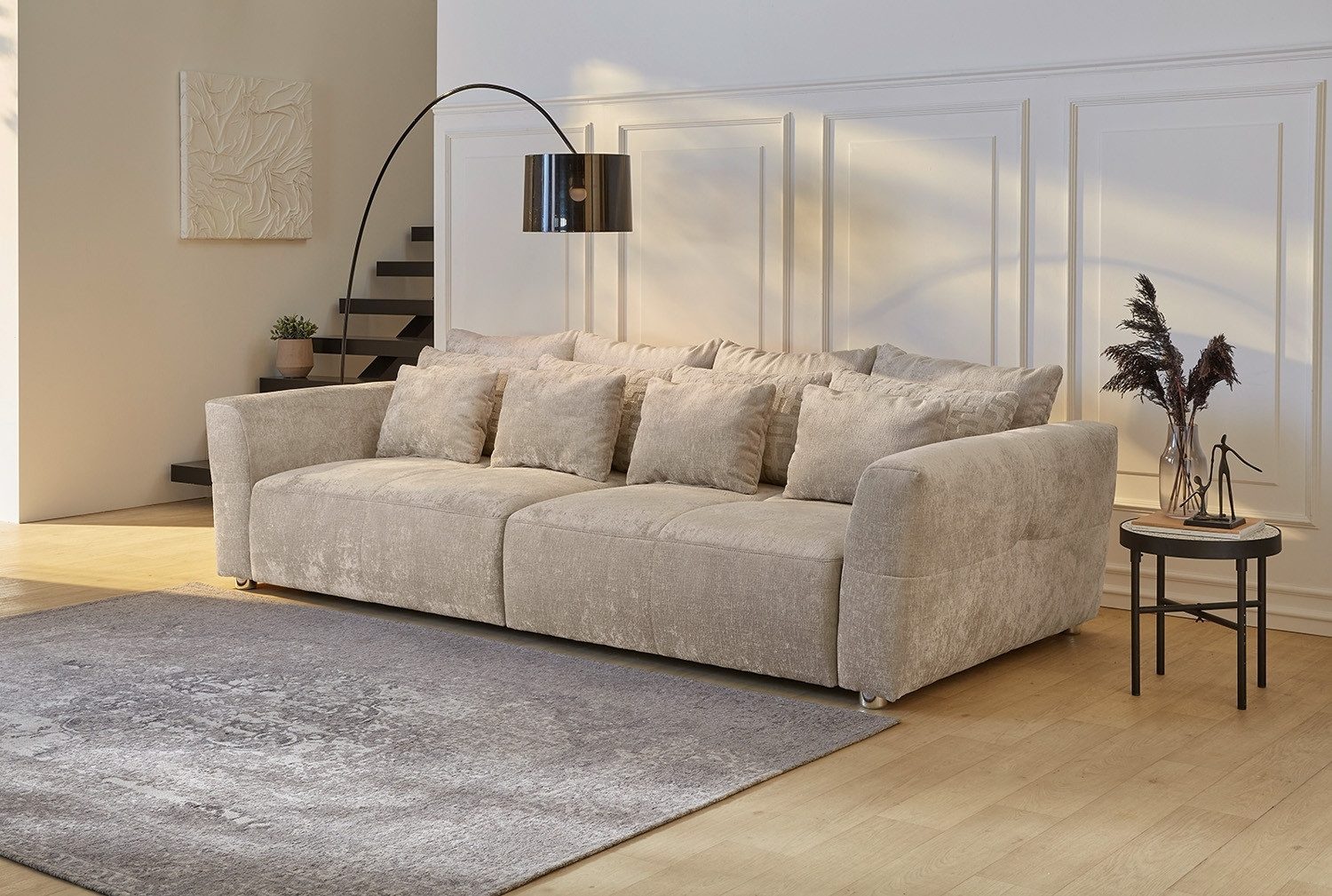 Jockenhöfer Gruppe Big-Sofa GULLIVER, Beige, Webstoff, günstig online kaufen
