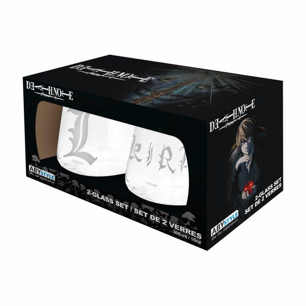 ABYstyle Gläser-Set Death Note 2-tlg. Kira & L, 2-tlg., Glas