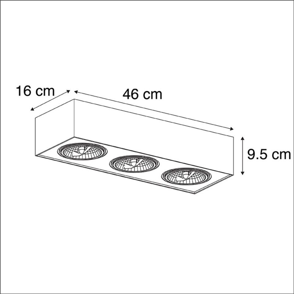 Qazqa LED Aufbaustrahler Kaya, ohne Leuchtmittel, Warmweiß, QAZQA Aufbau­spot, g9, Schwarz, Aluminium, Modern