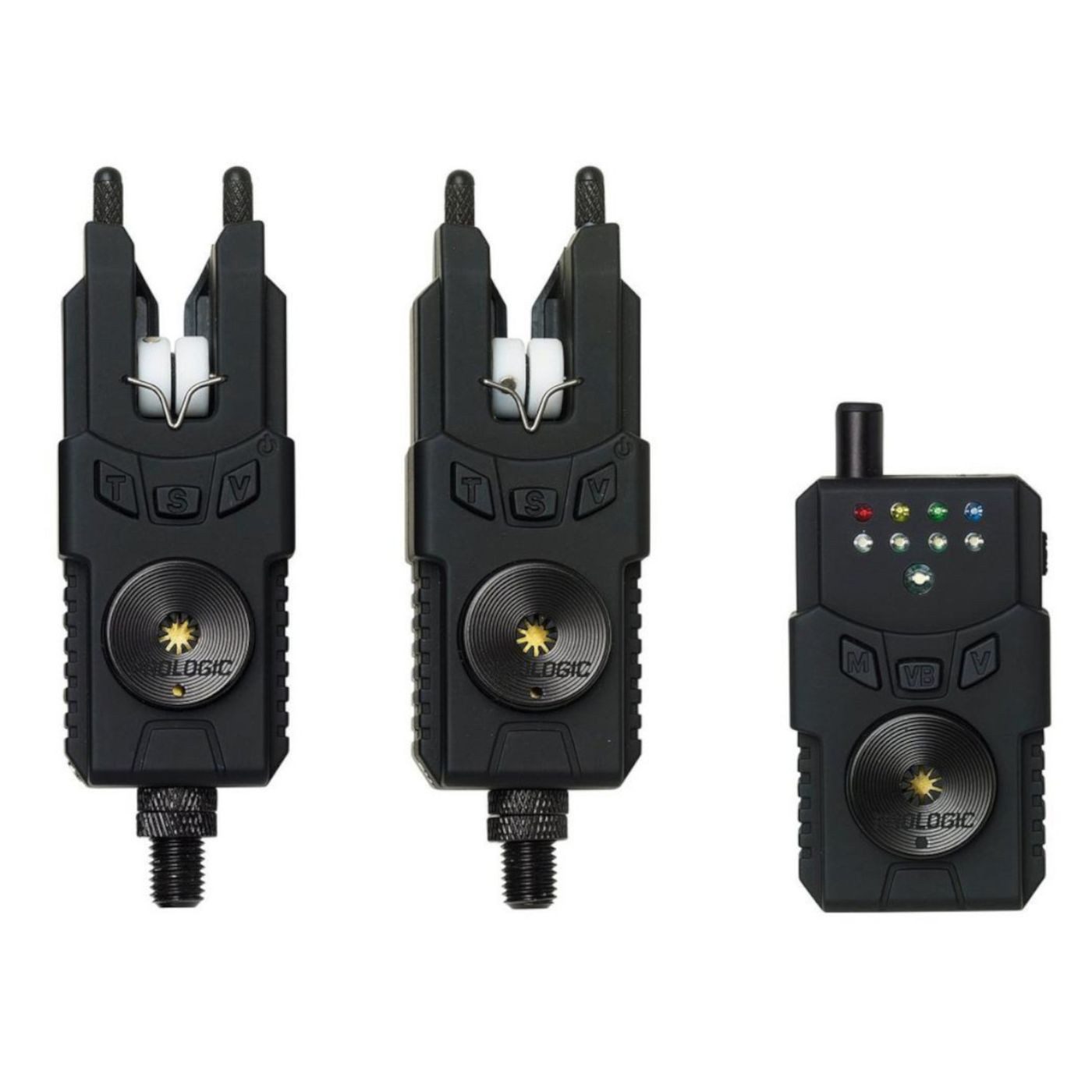 elektronischer Bissanzeiger Prologic Custom SMX MKII Bite Alarm Set 2+1 RYG - Bissanzeiger Set