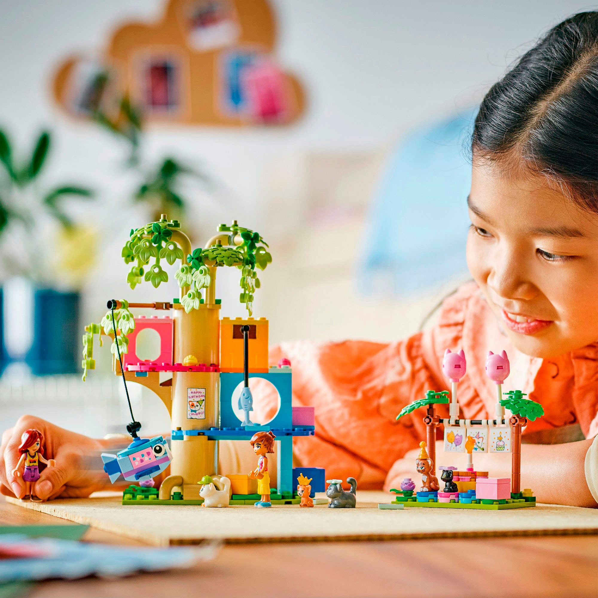 LEGO® Katzengeburtstagsparty & Baumhaus (42666), LEGO Friends Konstruktions günstig online kaufen