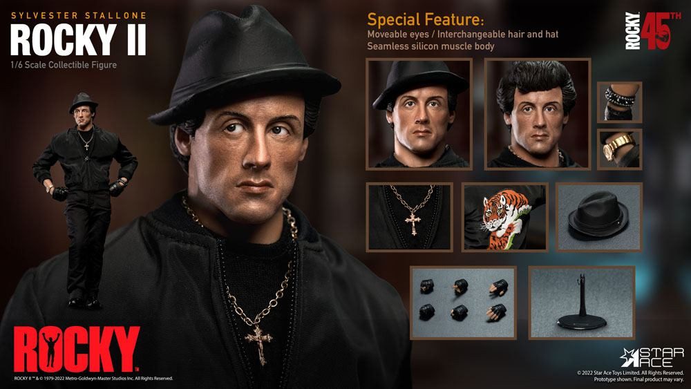 Star Ace Toys Actionfigur Rocky 45th Anniversary Rocky II My Favourite Movie 1/6 Rocky Balboa St