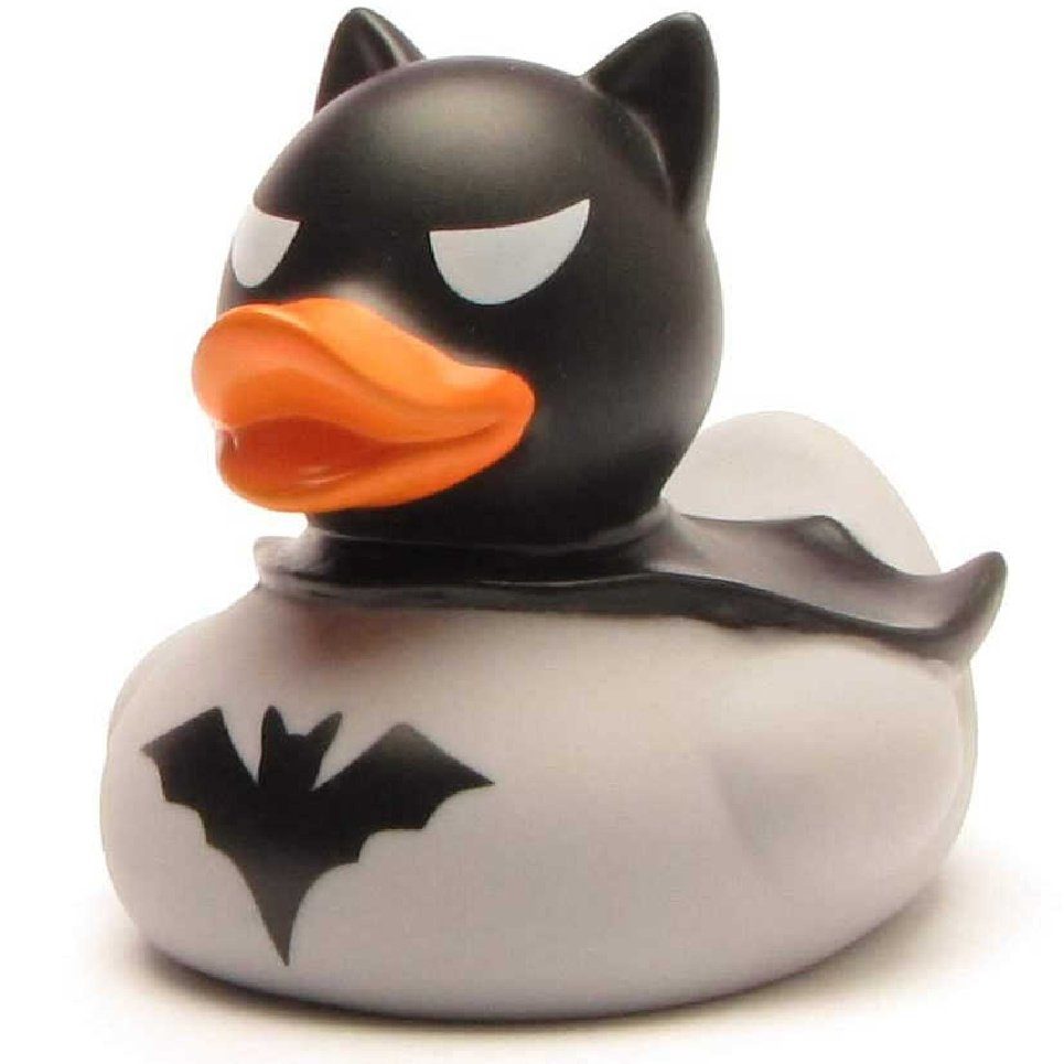 Lilalu Badespielzeug Badeente Dark Duck grau | Badewannenspielzeug