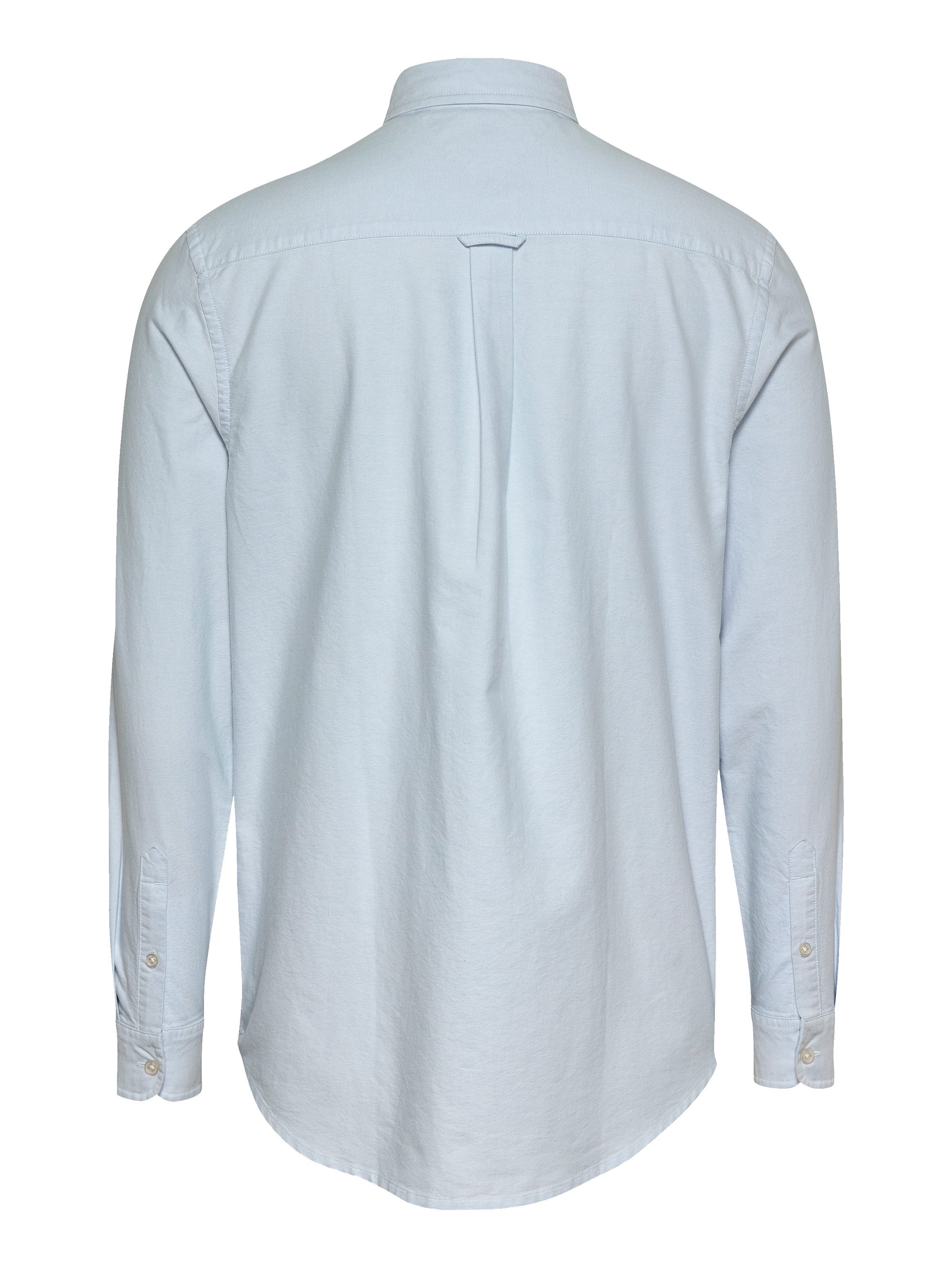 Tommy Jeans Langarmhemd TJM REGULAR OXFORD mit Rundhalsausschnitt, Button-down-Kragen