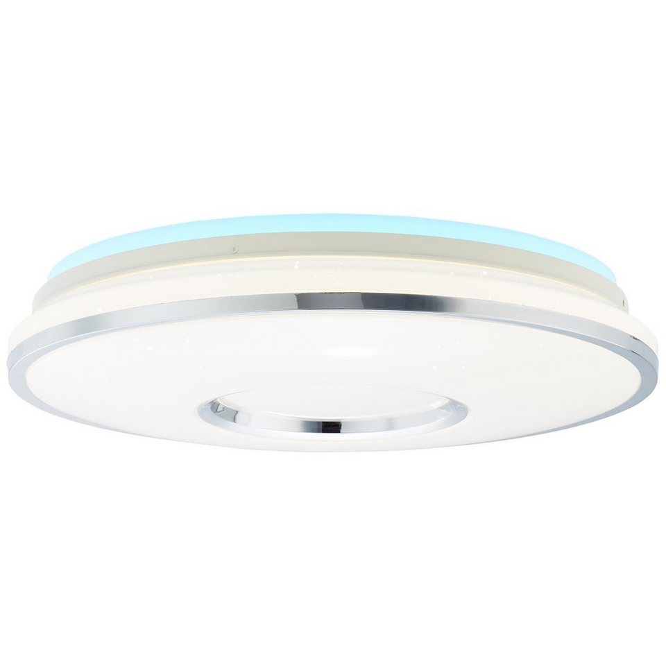 Brilliant Deckenleuchte Visitation, 3000-6500K, Lampe Visitation LED  Deckenleuchte 49cm weiß-silber 1x 32W LED integ