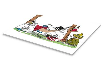 Posterlounge Acrylglasbild Moomin, Die Mumins - Familienbande, Kinderzimmer Illustration