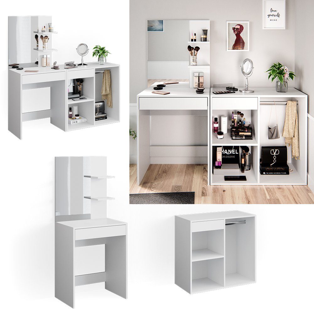 Vicco Schminktisch Isabelle, Weiß, 140 cm günstig online kaufen