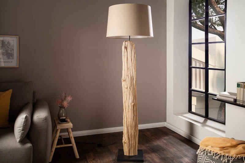 riess-ambiente Stehlampe ROUSILIQUE 177cm beige / natur, ohne Leuchtmittel, Stehleuchte · Massivholz · Maritim · Wohnzimmer · Handarbeit