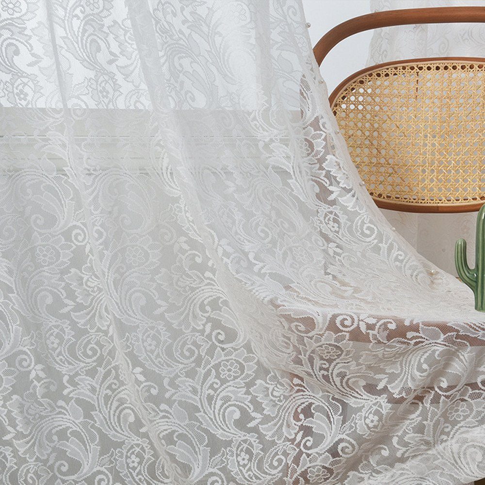 XDeer Vorhang 1-Paar Vorhang Gardinen mit Ösen,Transparent Gardinenschals günstig online kaufen