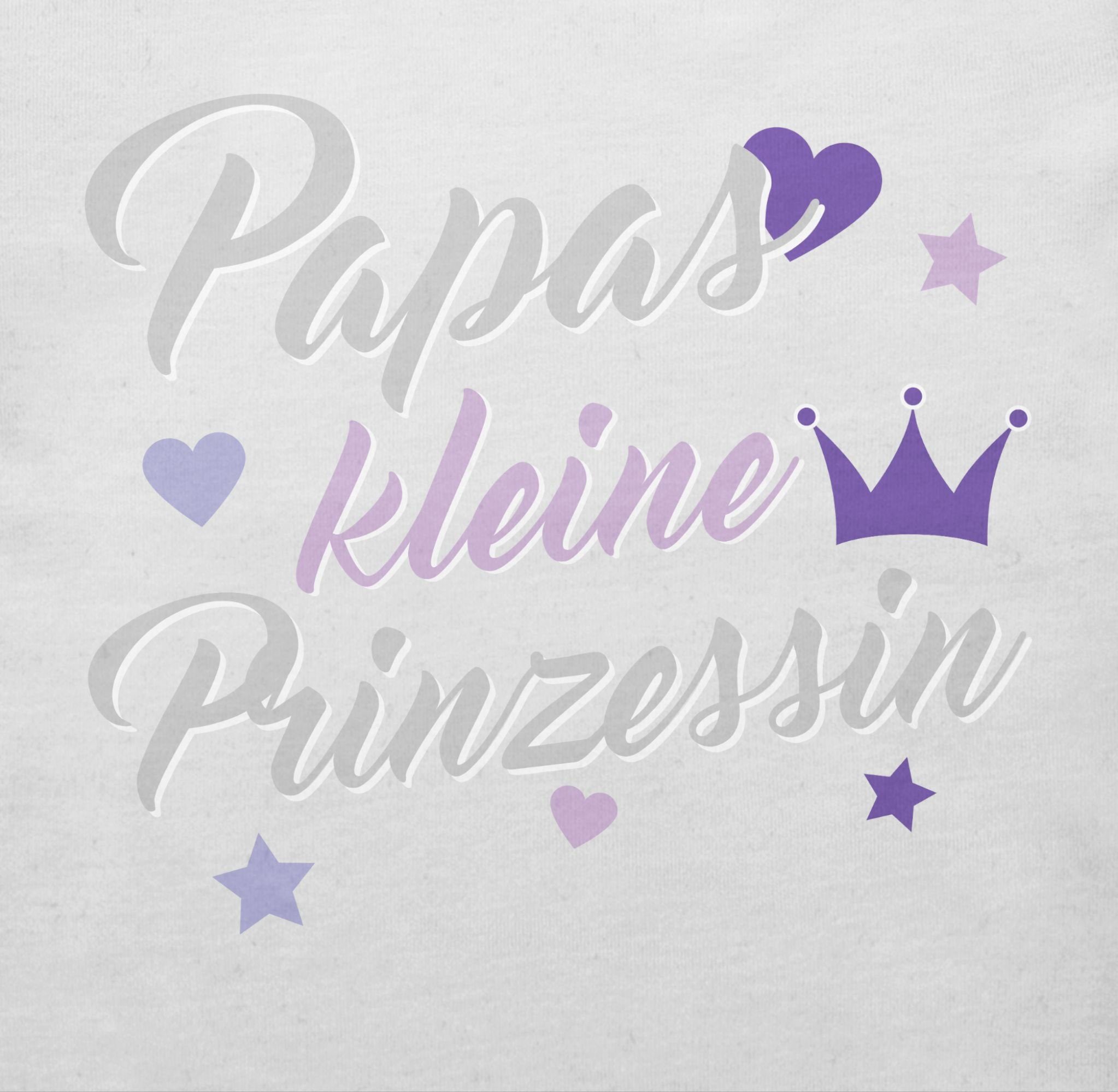 Shirtracer T-Shirt Baby kleine Geschenk Papas Weiß Vatertag Prinzessin 2