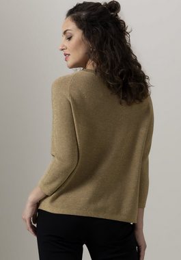 bianca Strickpullover OLINDE mit dezent schimmernden Effekt in Trendfarbe