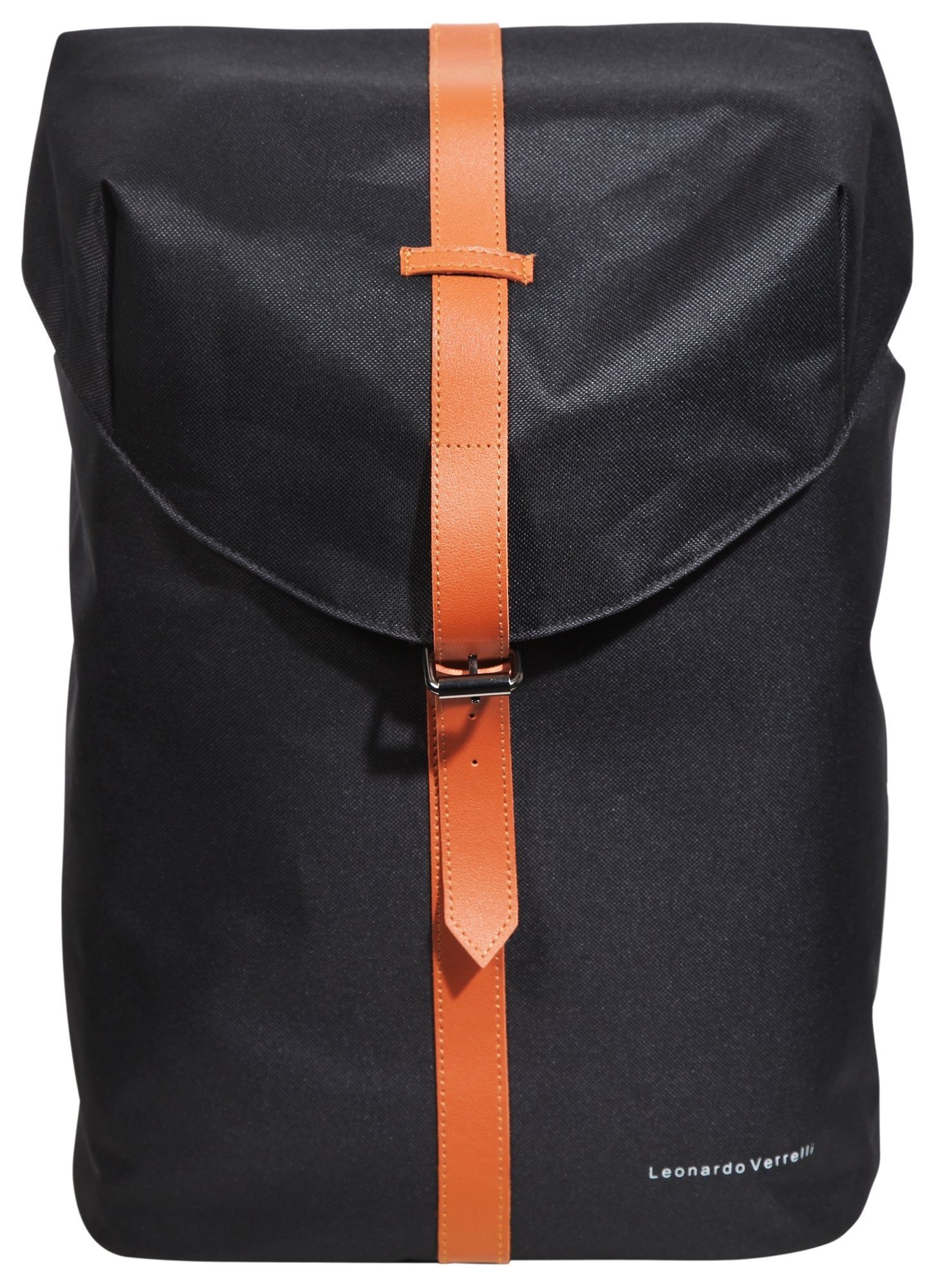 LEONARDO VERRELLI Rucksack Melli Unisex Tasche Laptoptasche aus Polyester mit Laptopfach (einzeln) Schwarz