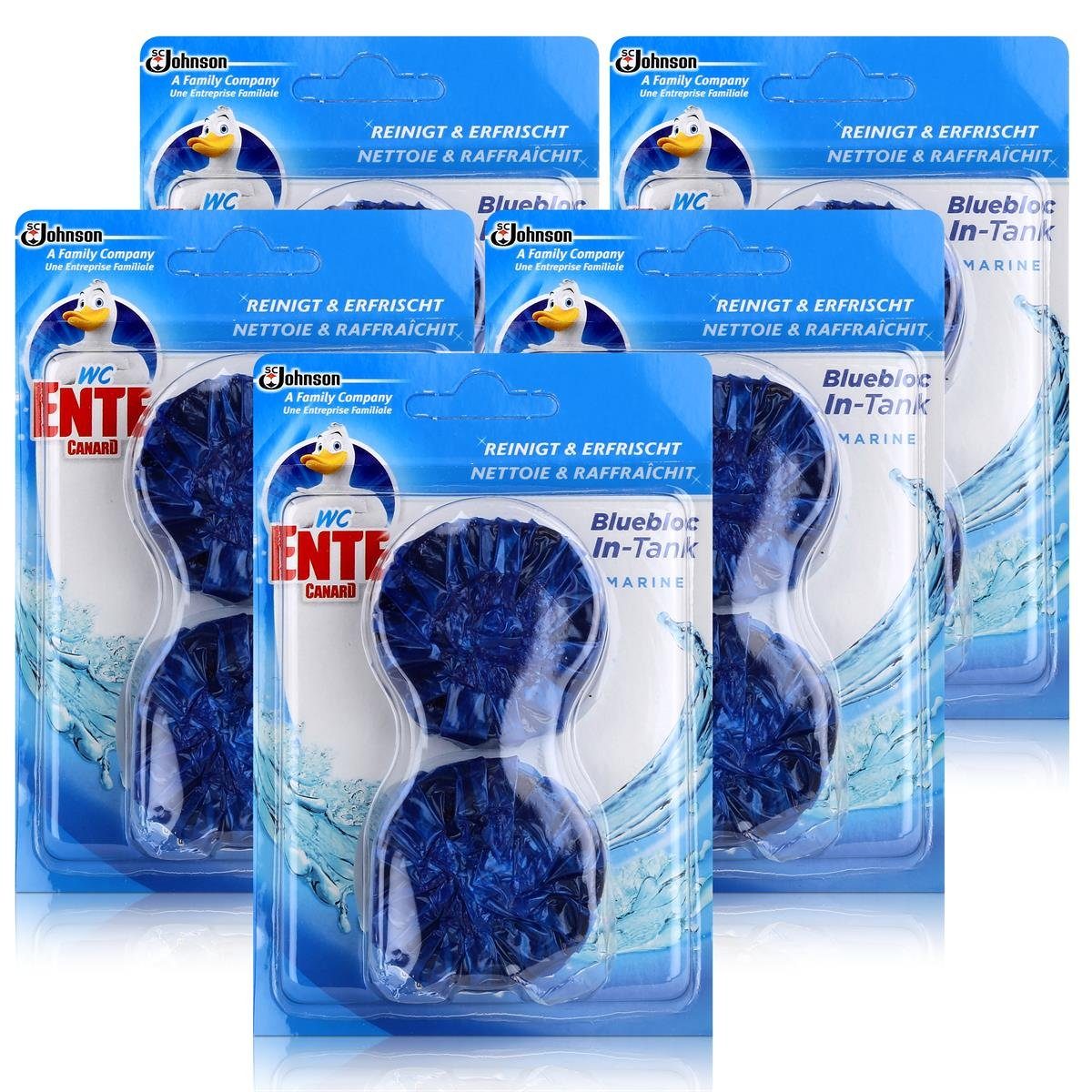 WC Ente Bluebloc In-Tank Marine 2x50g WC-Frische (5er Pack) WC-Reiniger