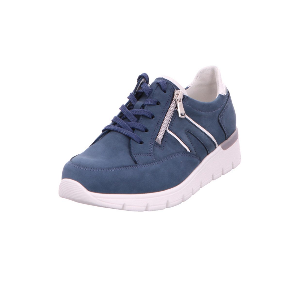 Freizeit Schnürer für Damen in blau Sneaker