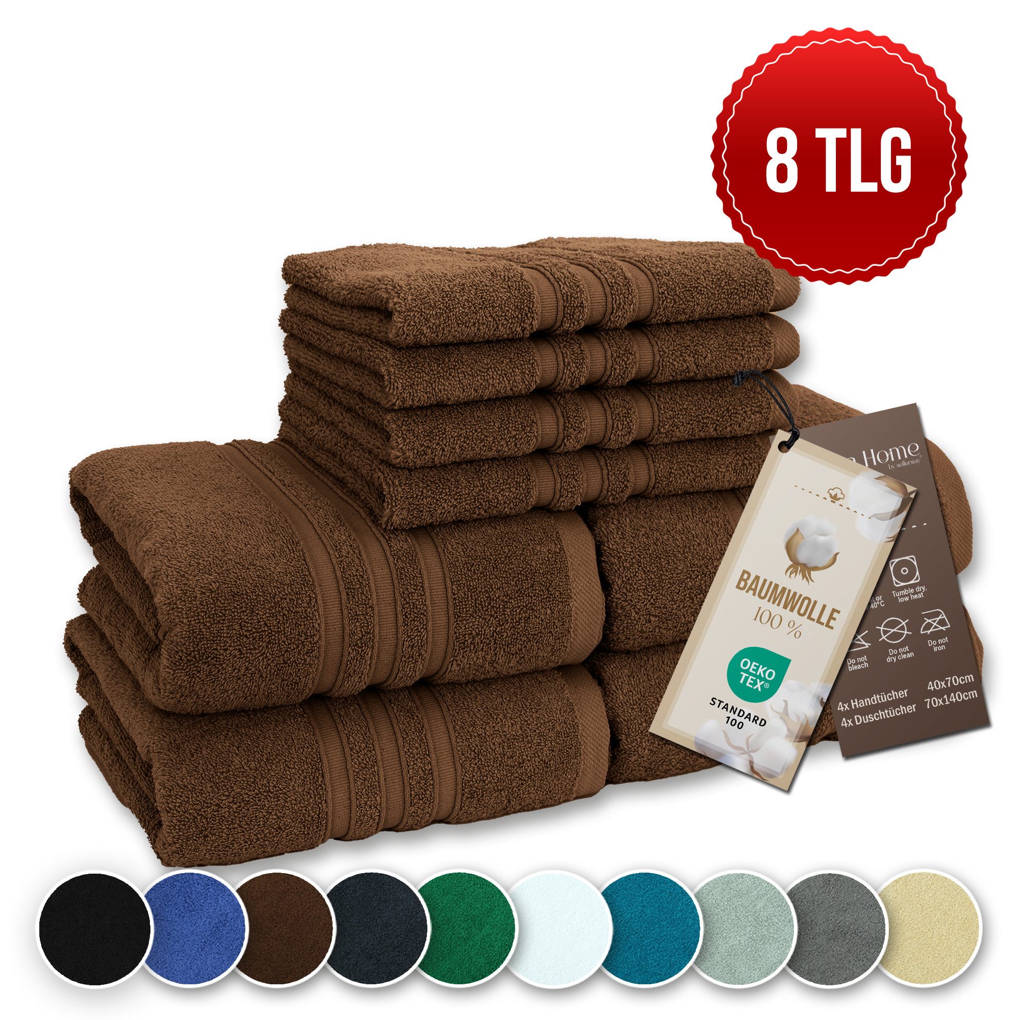 Veluna Home Badetücher Duschtücher Set, Duschtücher günstig online kaufen
