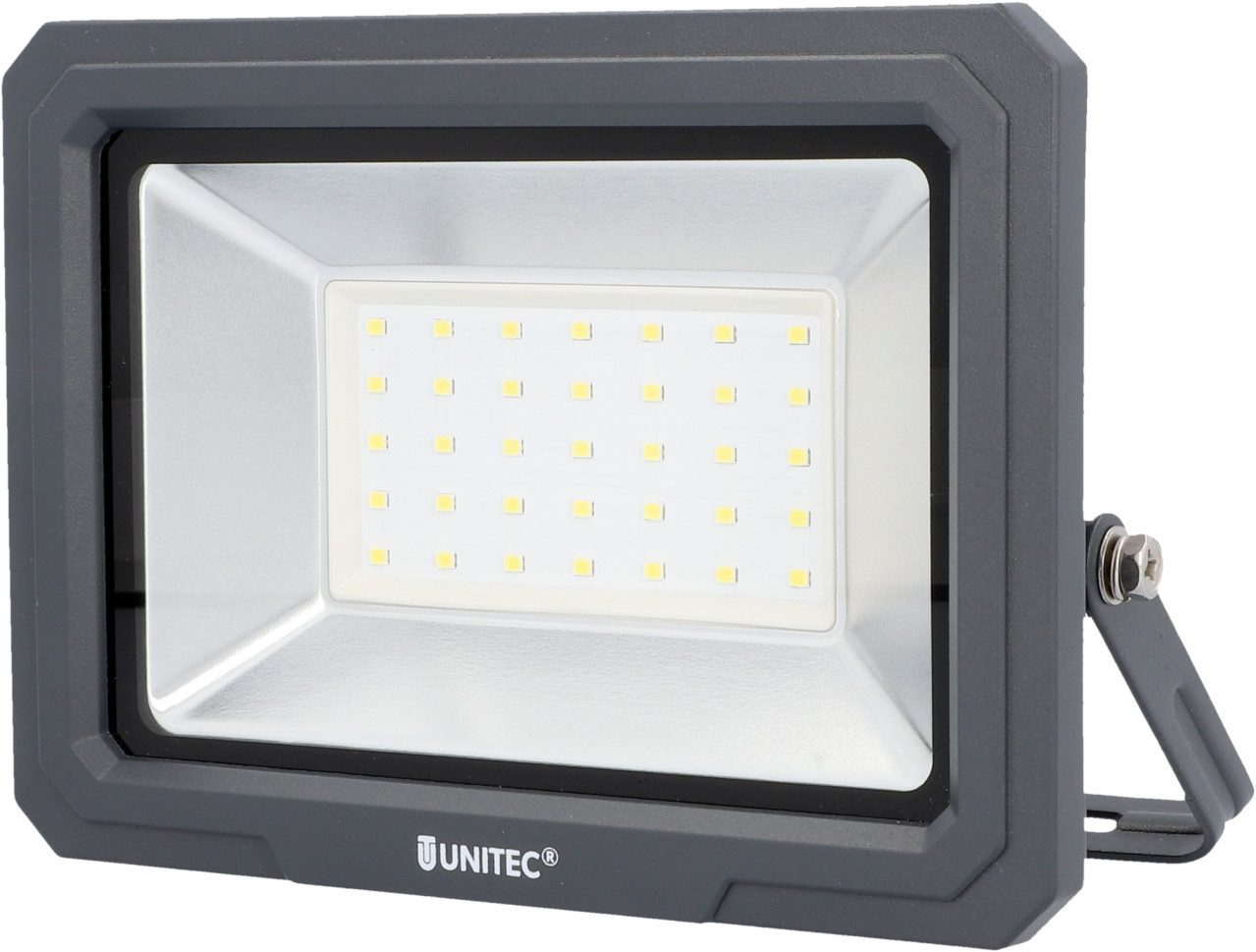 UNITEC Wandstrahler UniTec LED Strahler anthrazit 35 W 4250 lm, Inkl. Leuchtmittel, Nicht dimmbar ohne Bewegungsmelder