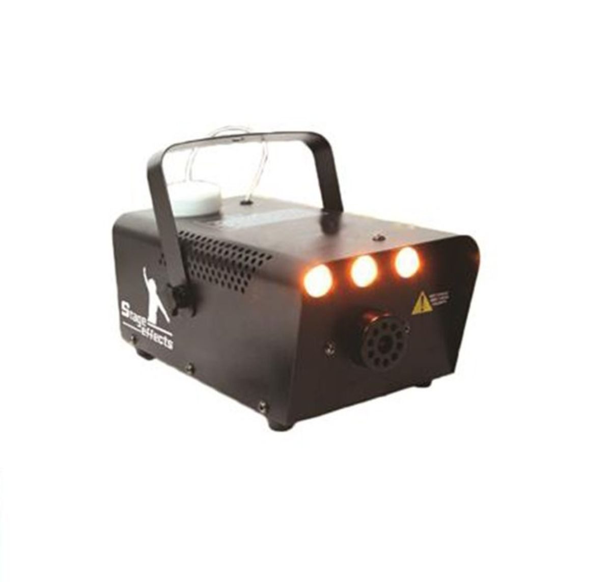 Funny Fashion Dekoobjekt Nebelmaschine 700W mit Amber LEDs, Schwarz