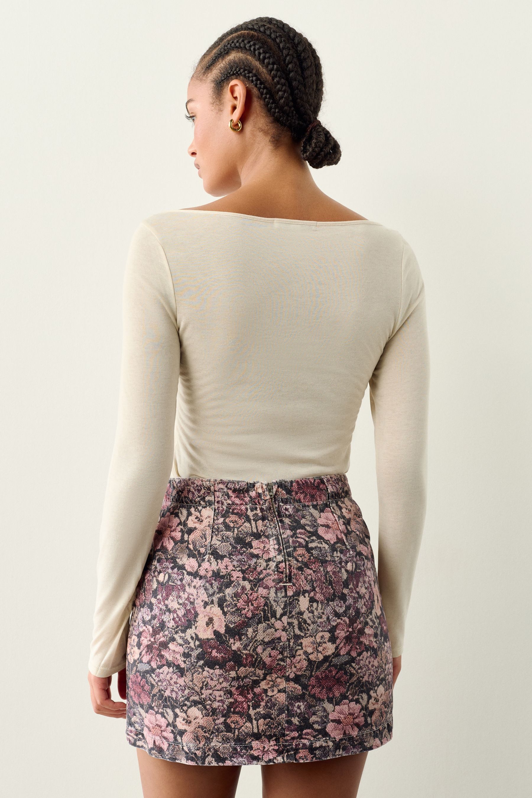 Next Minirock Jeans-Minirock aus 100 % Baumwolle (1-tlg) günstig online kaufen