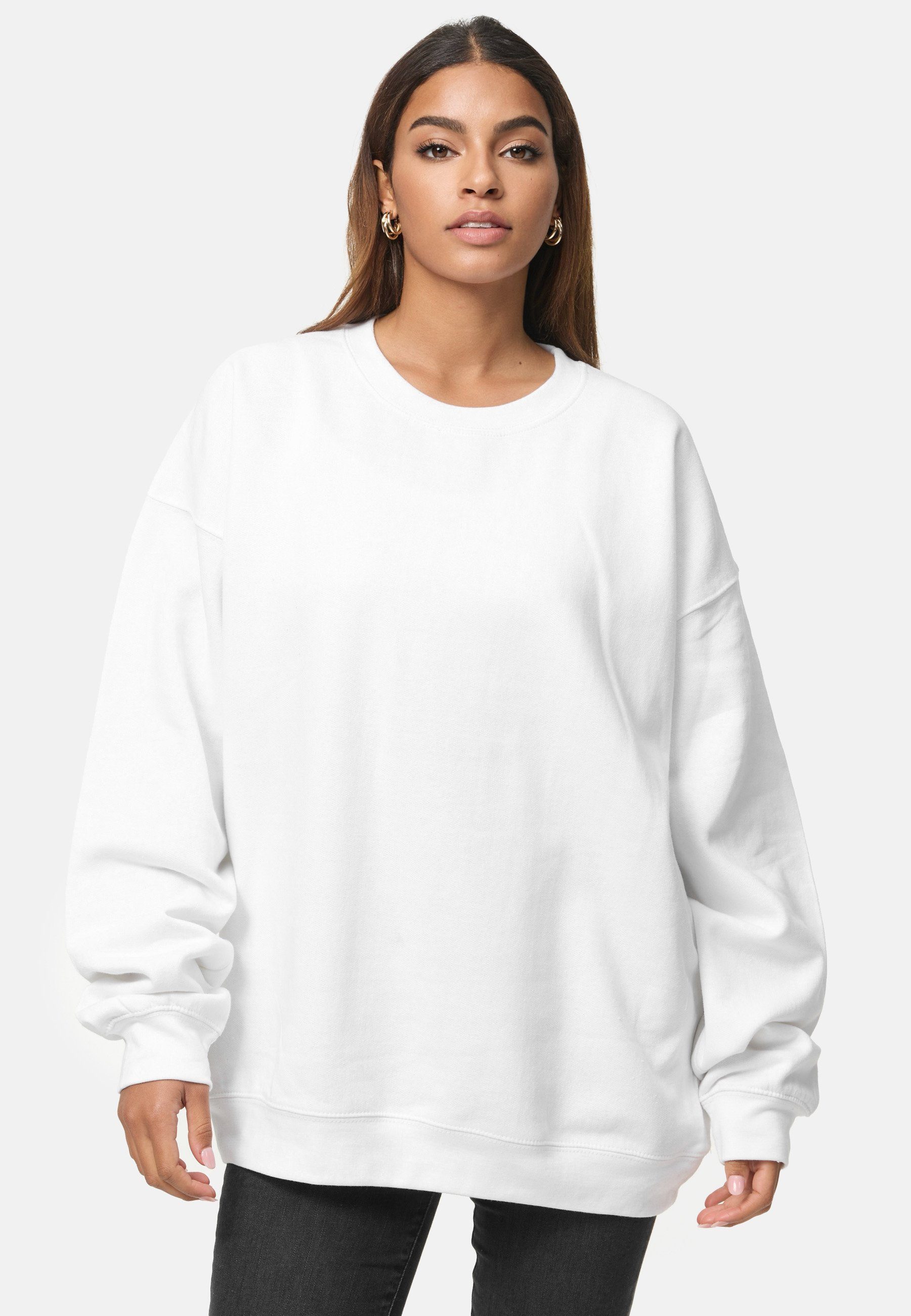 Worldclassca Longsweatshirt Worldclassca Oversized Sweatshirt UNI Einfarbig Langarmshirt Pullover