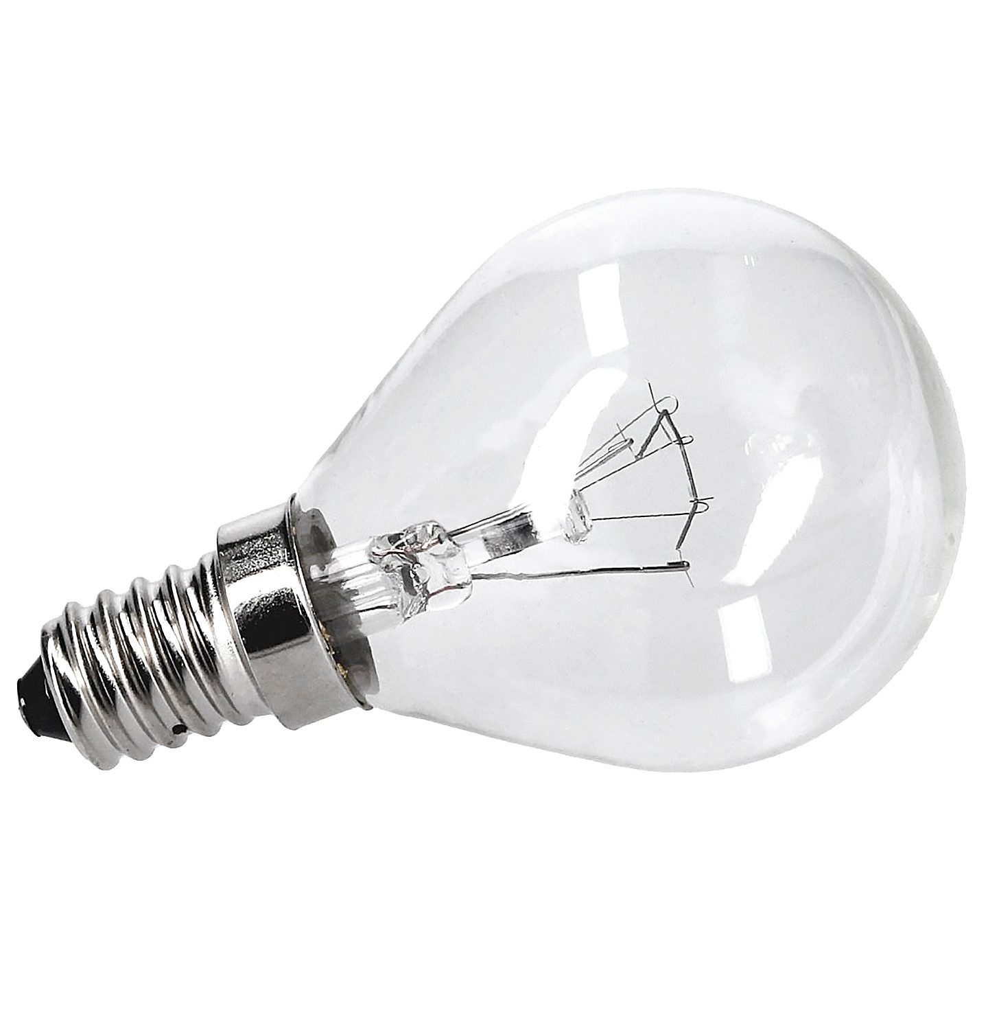 VIOKS Spezialleuchtmittel Lampe E14 40W 45mmØ 77mm 230V bis 300°C, für Backofen, Kühlschrank