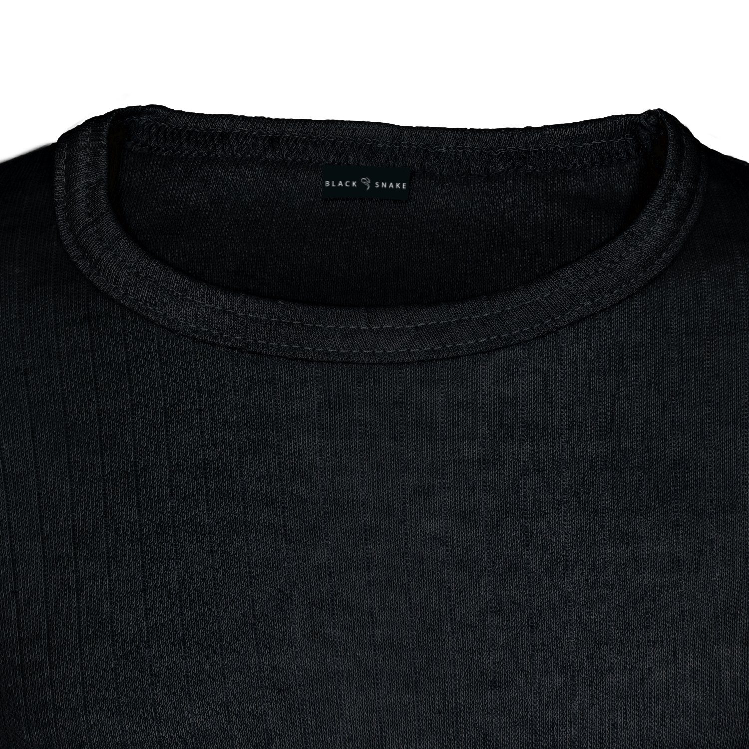 (2-St) Black Unterhemd Creme/Schwarz Thermounterhemd cuddle Snake Thermounterwäsche Kinder
