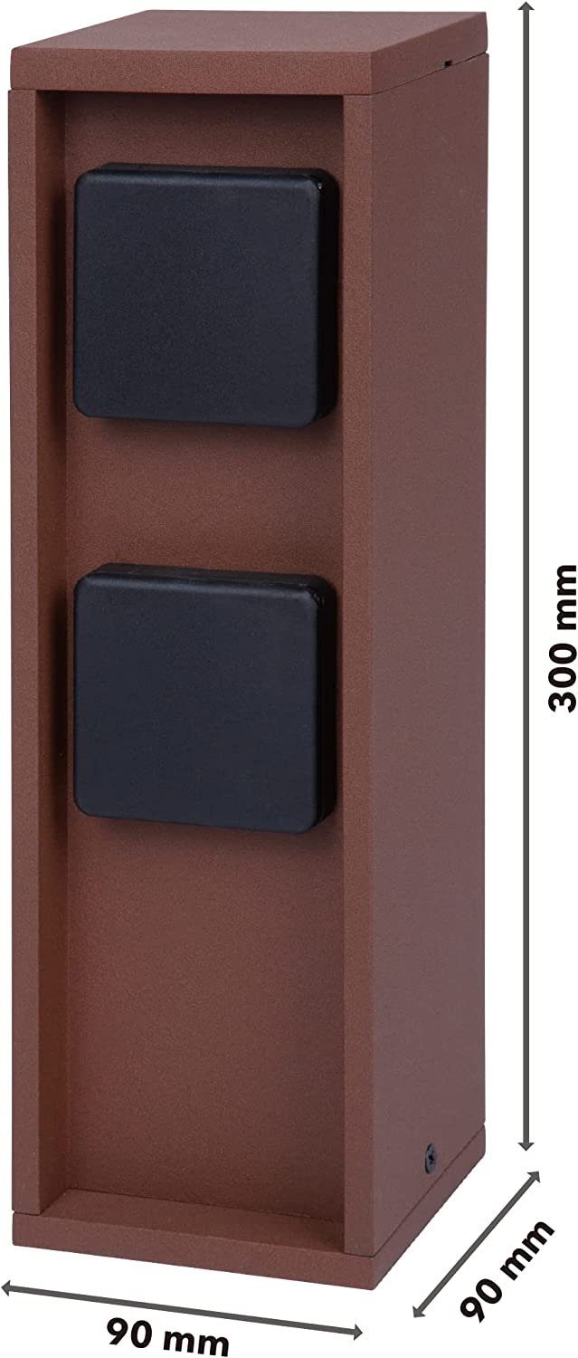 Die Bold GmbH Gartensteckdose Pado, 2 Anschlüsse, Wasserdicht