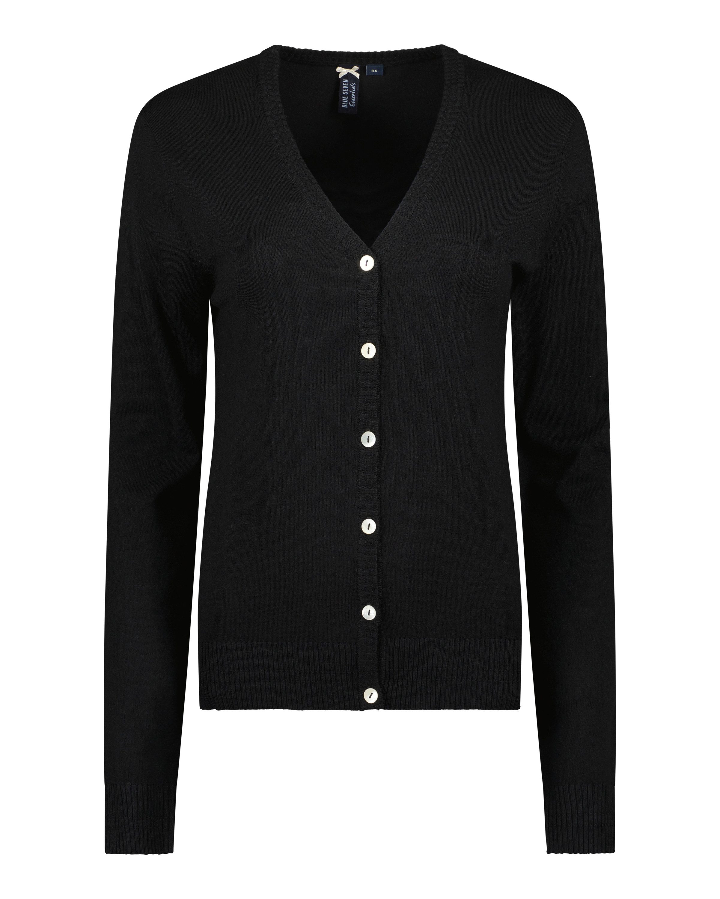 Blue Seven Strickjacke Strickjacke mit V-Ausschnitt (1-tlg)