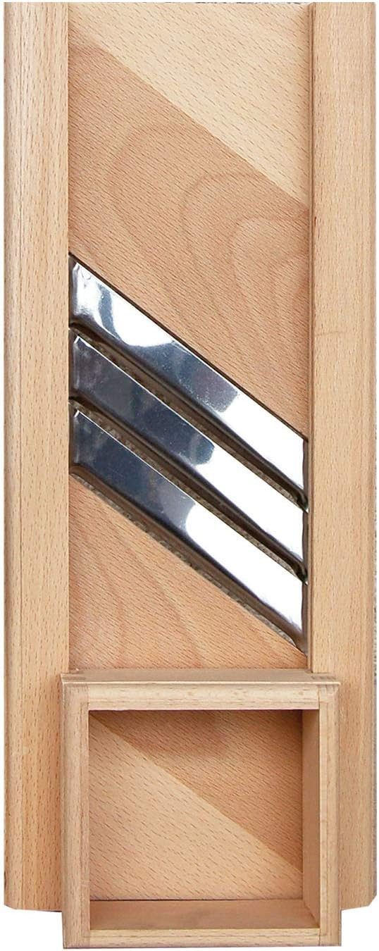 MS-Steinzeug Fadenschneider Krauthobel Krautschneider, (Krautschneider mit Schubfach, + Schubfach), Buchenholz