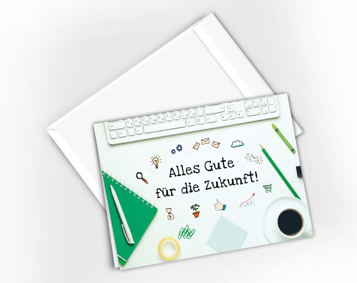 Thumbnail - JUNAPACK Abschiedskarte mit Umschlag XXL A4 lustige Klappkarte Jobwechsel Kündigung Kollegen, Witzige A4-Klappkarte mit ...