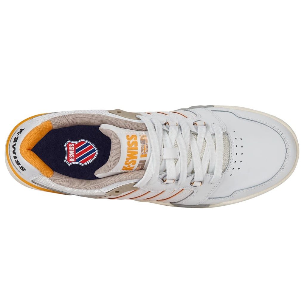 K-Swiss Si-18 Rival (Leder) weiss/taupe/orange Herren Sneaker günstig online kaufen