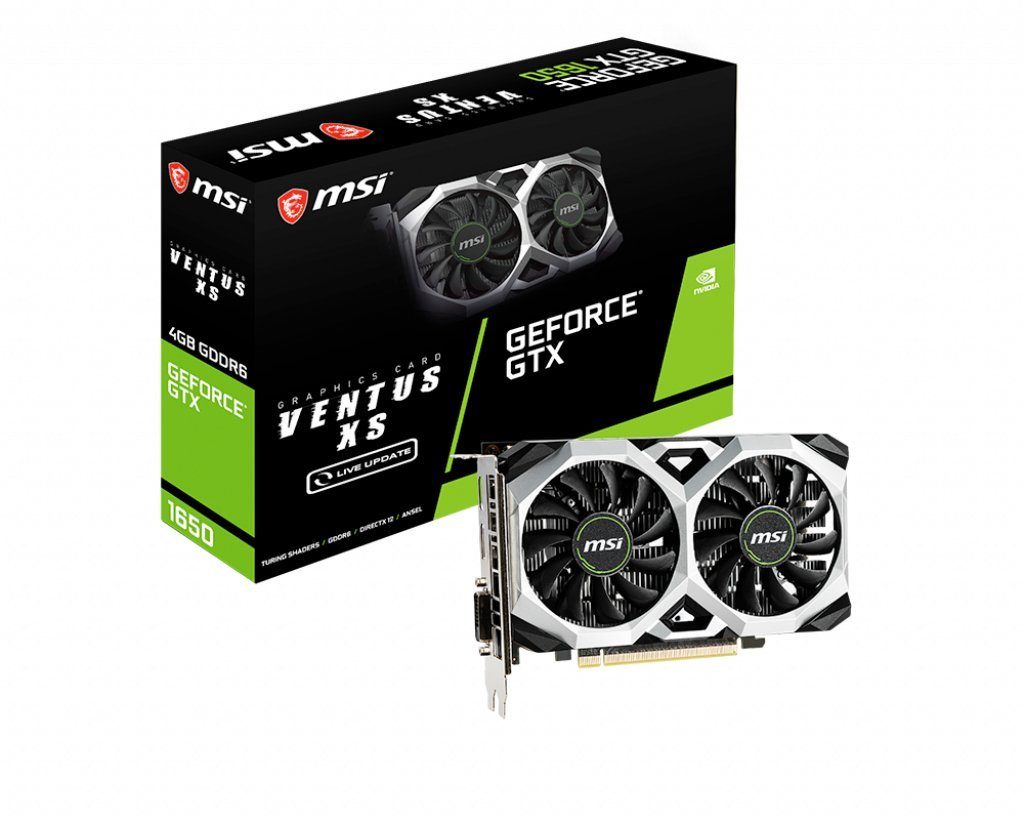 MSI GTX 1650 D6 VENTUS XS Grafikkarte (4 GB, GDDR6)