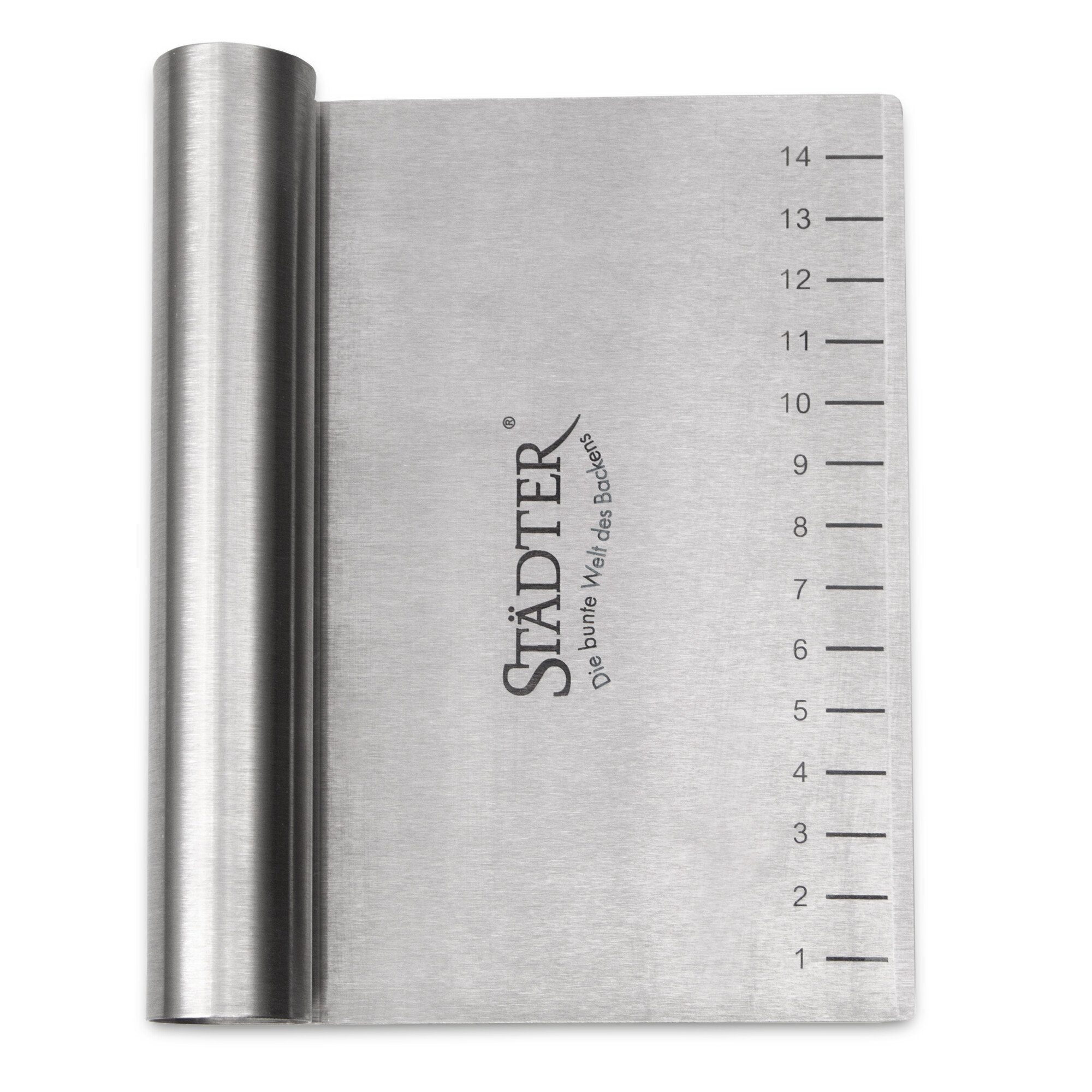 STÄDTER Teigschaber Städter, Profi-Teigkarte Edelstahl