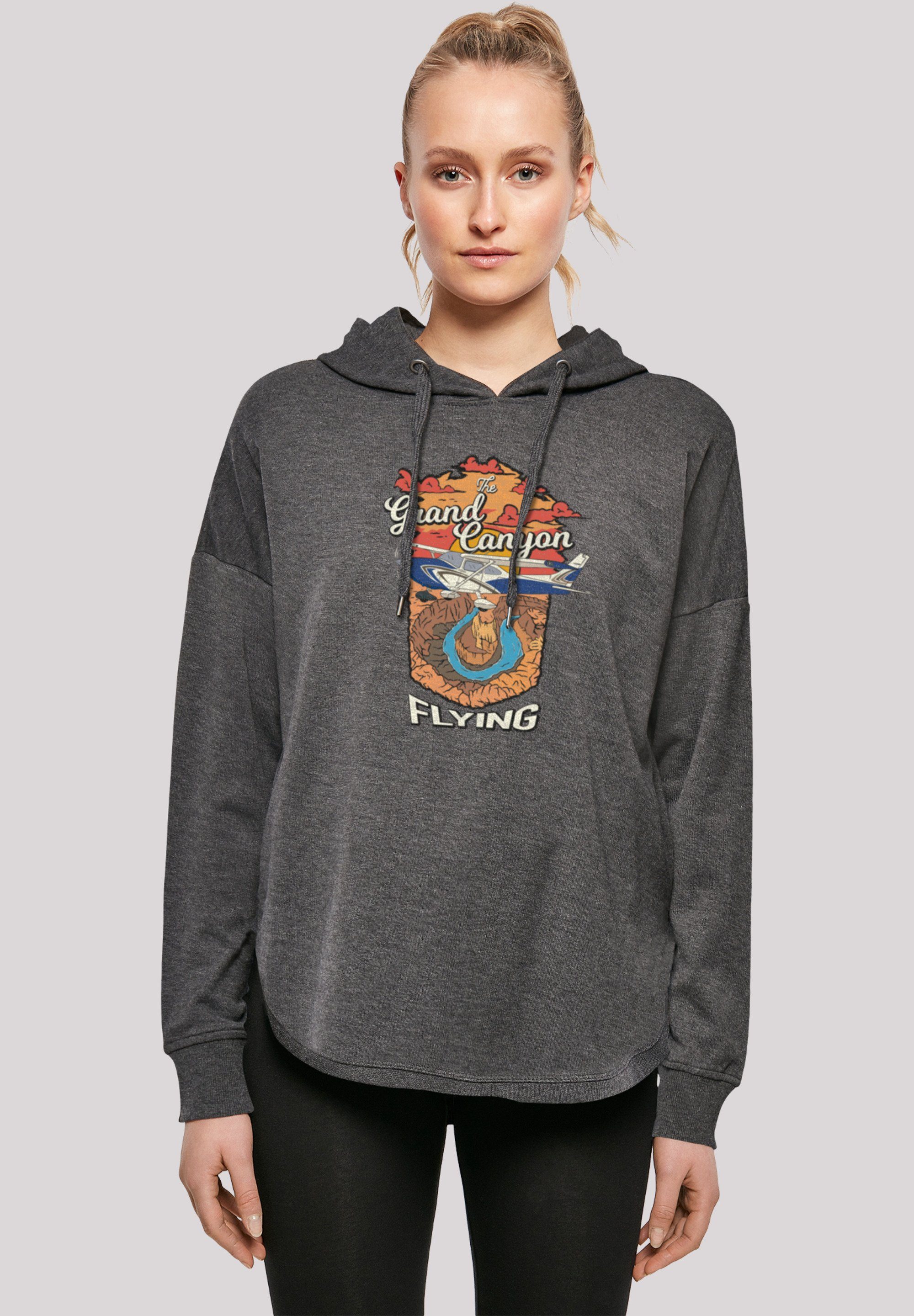 F4NT4STIC Kapuzenpullover Grand Canyon Flying Print charcoal