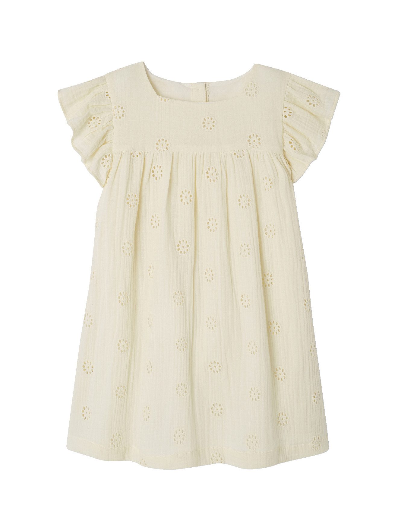 vertbaudet Minikleid Mädchen Musselinkleid