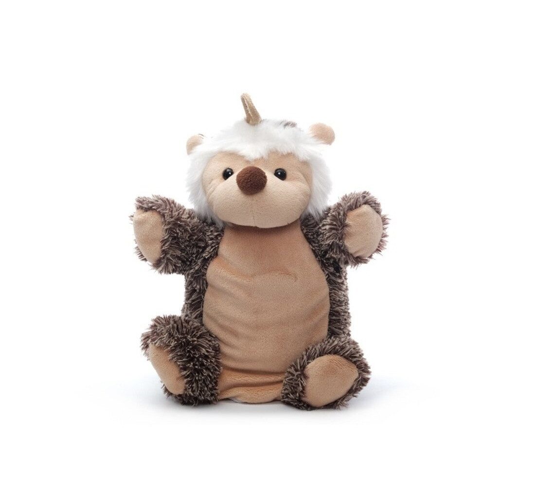inware Kuscheltier Inware Handpuppe Igel 22 cm braun-grau