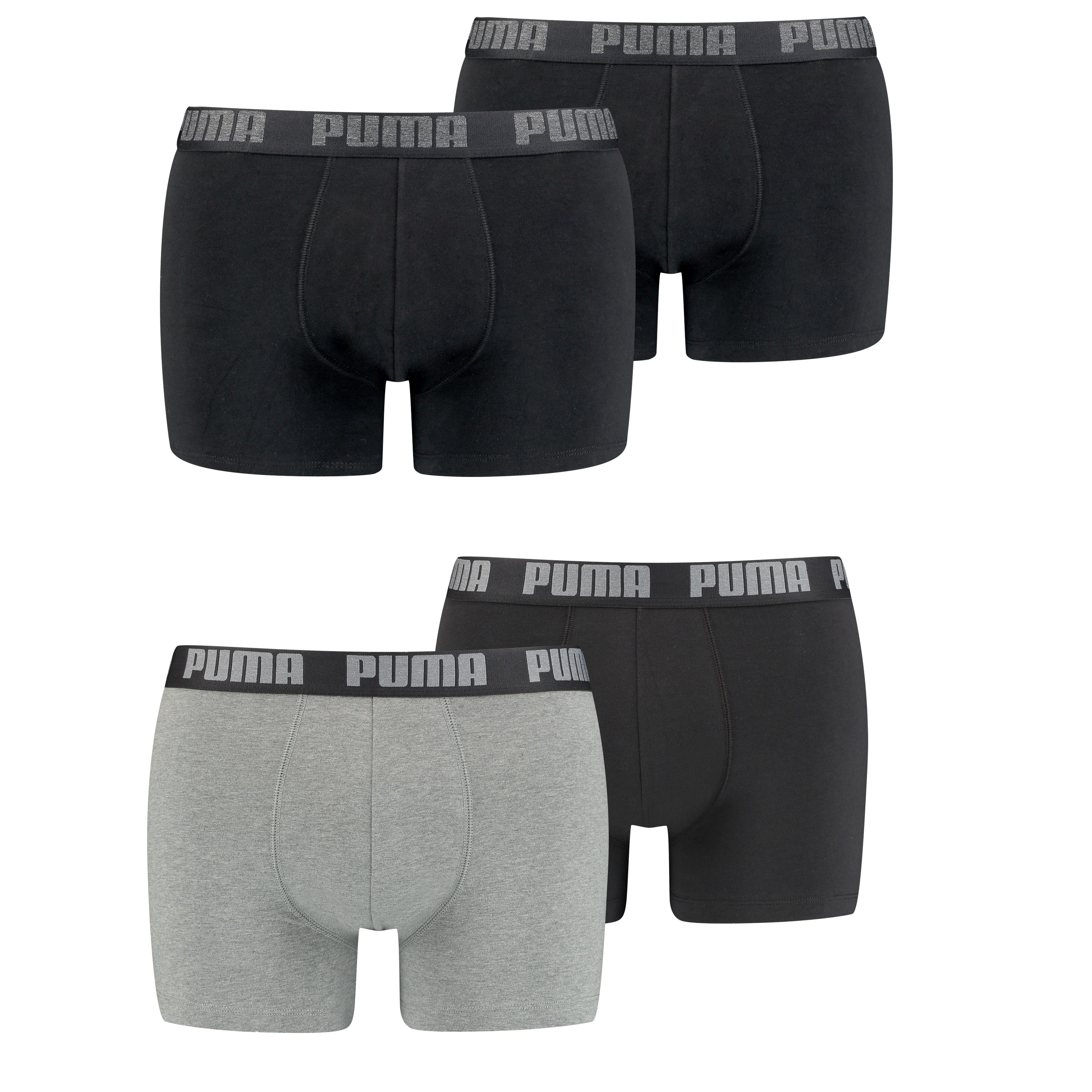 PUMA Boxershorts PUMA Herren Boxershorts Unterhosen Everyday Boxer 4er-Pack günstig online kaufen