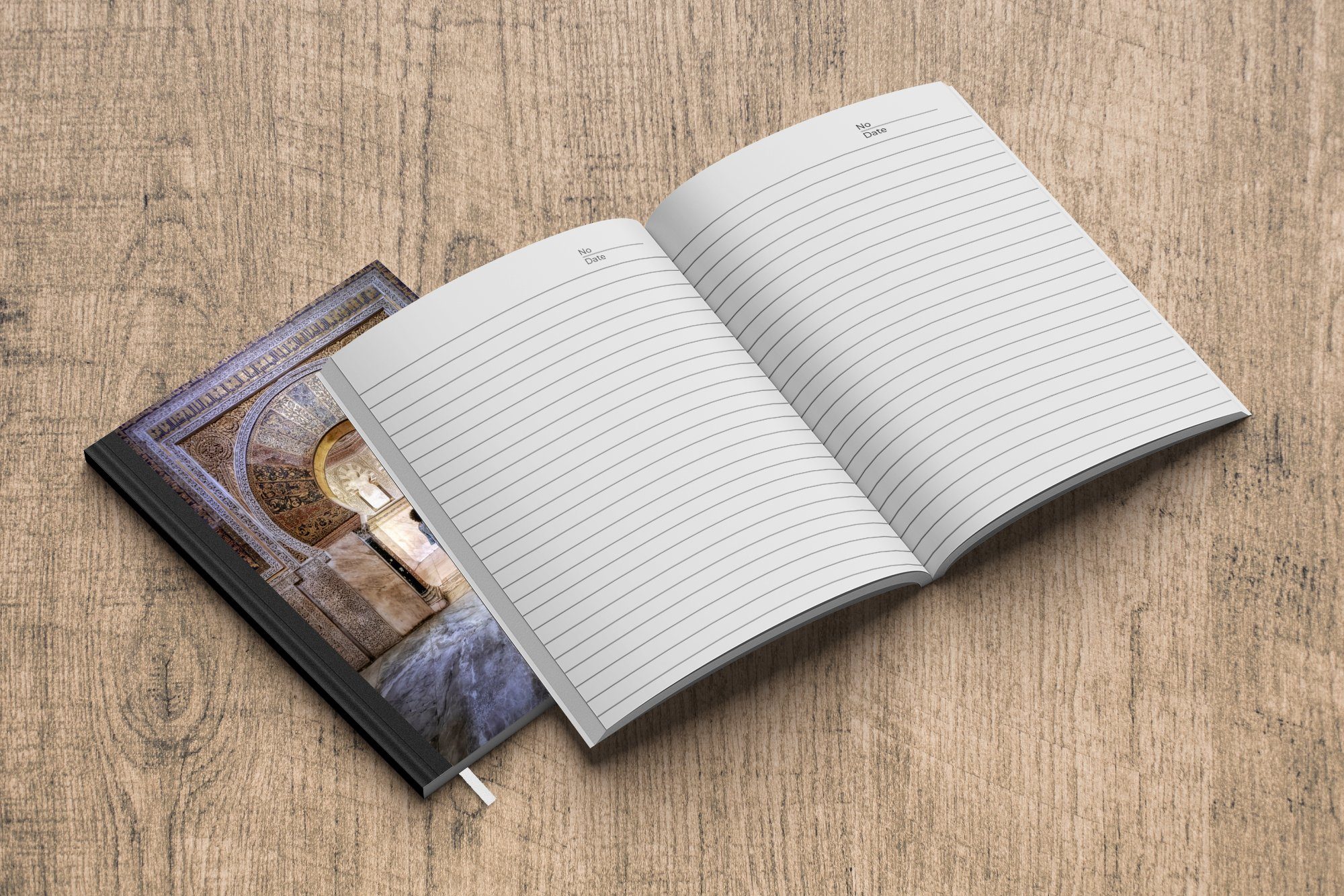 MuchoWow Notizbuch Marmor - Gebäude Merkzettel, - Tagebuch, Notizheft, Frau, A5, Journal, 98 - Haushaltsbuch Seiten, Architektur